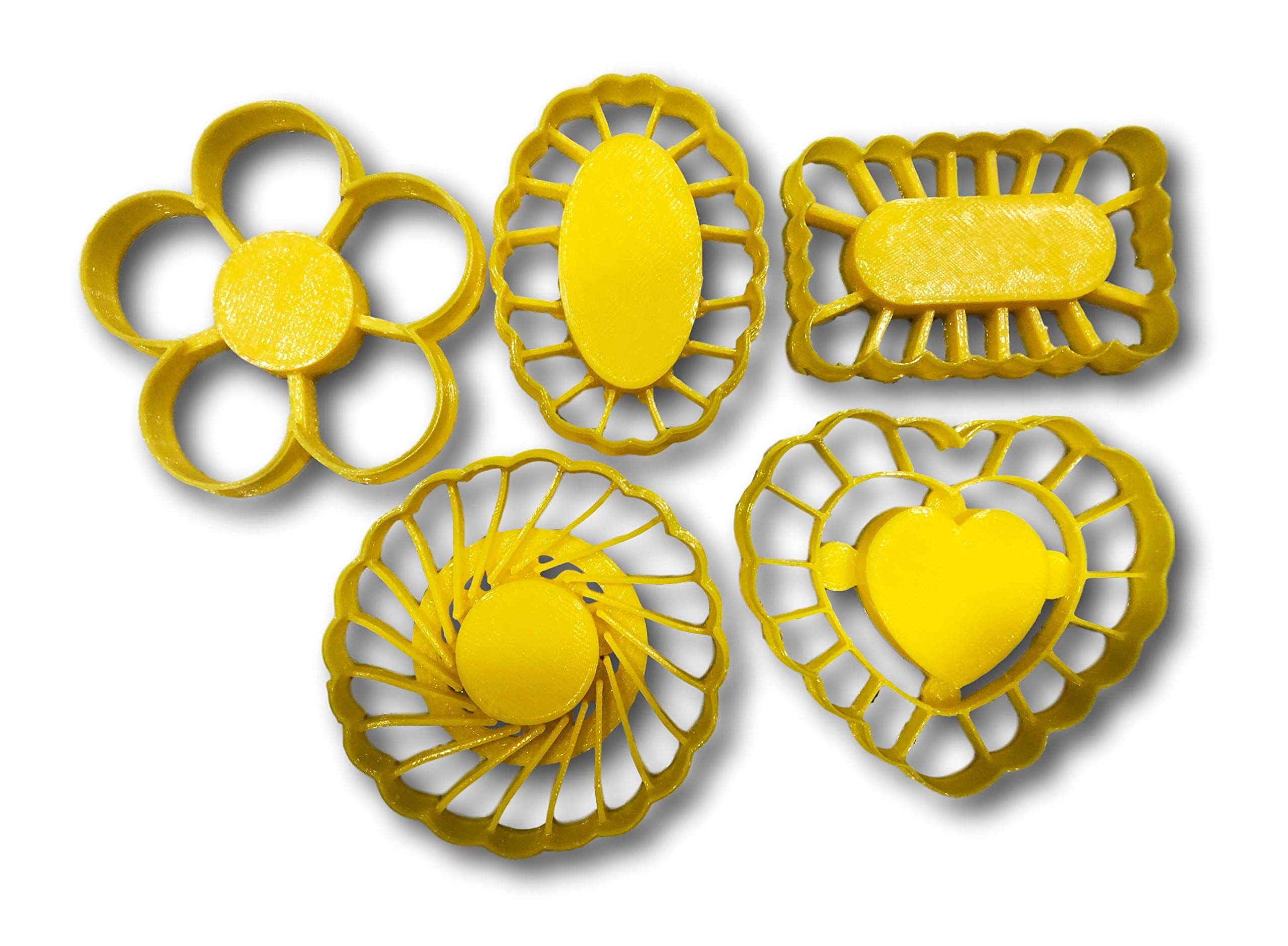 Thumbprint Shaped Cookie Cutters (Set Of 5 Cutters, 2.5    Each)