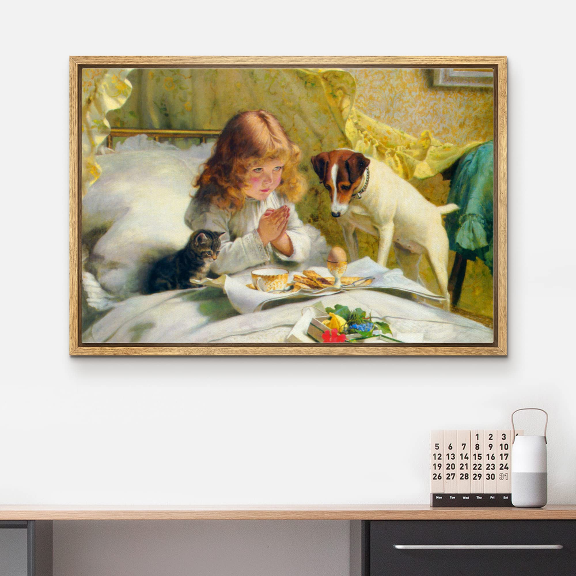Wall26 Framed Canvas Print Wall Art Suspense By Charles Burton Cultural People Oil Painting Fine Art Traditional Dramatic Multic