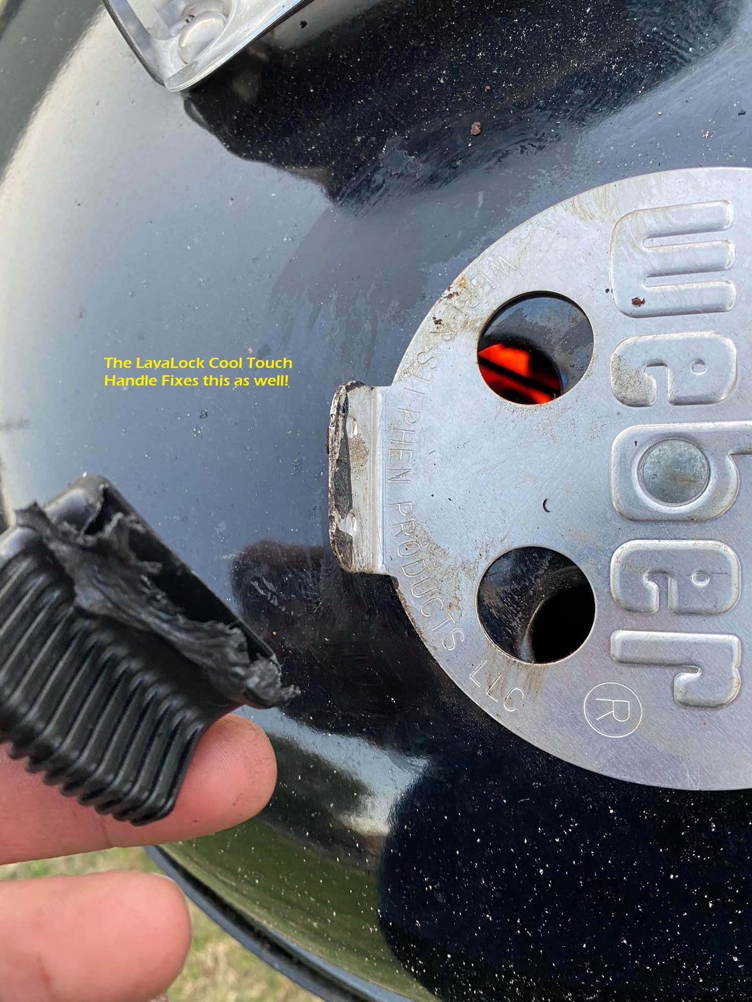 Total Control? Cool Touch Damper Handle for Weber Smokey Mountain WSM Kettle Knob BBQ Smoker Damper Thumb Handle