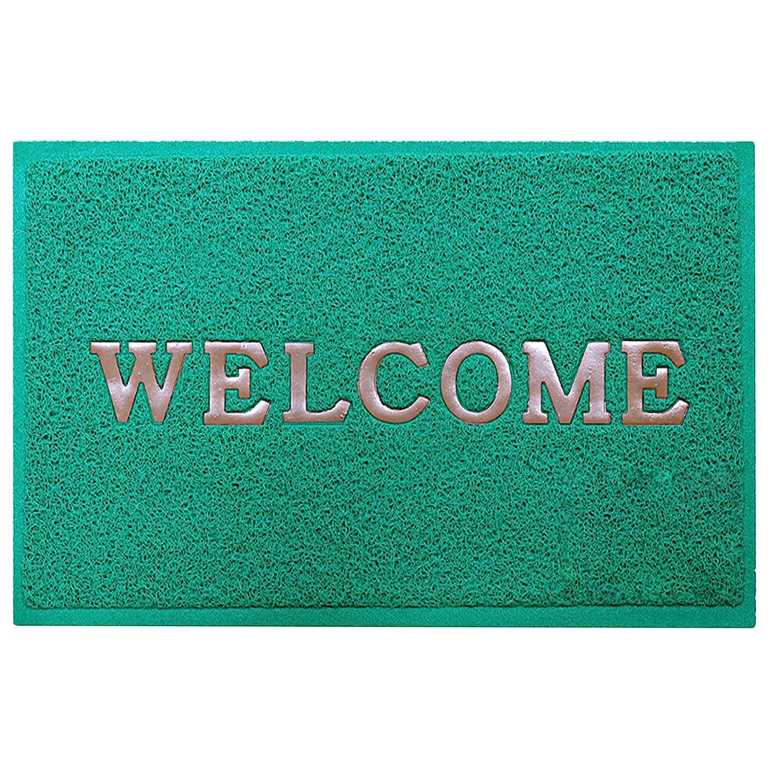 Kuber Industries 57 X 36 X 1 Cm Polyvinyl Chloride Rectangular Welcome Doormat For Home Entrance|Waterproof Mat For Living Room|