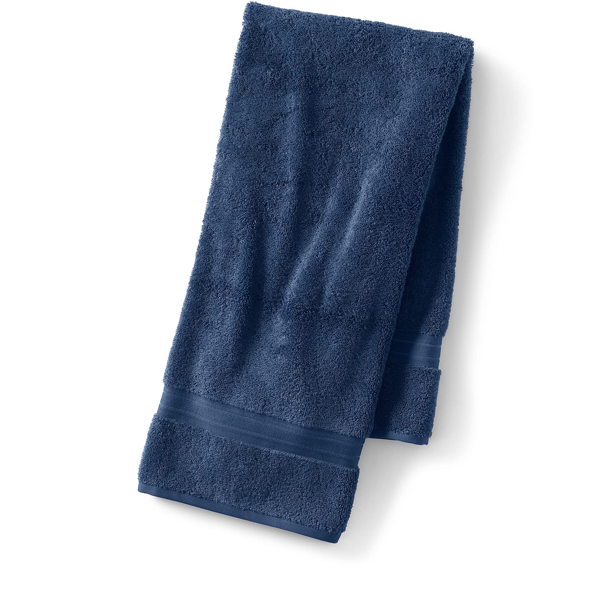 Lands' End Supima Towel Deep Sea Navy 30   X 56''