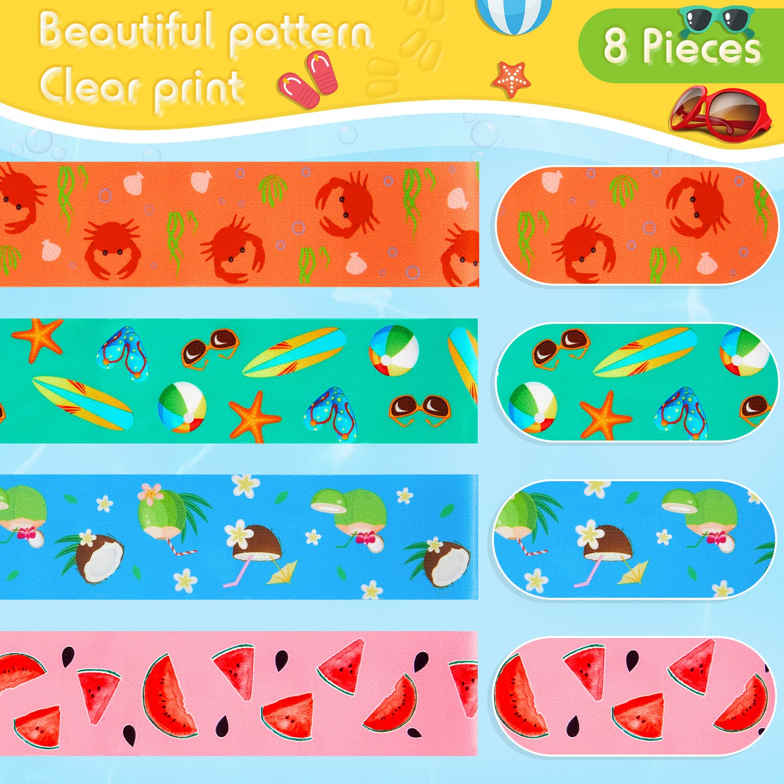 8 Pack Towel Bands For Beach Chairs Cruise Towel Clips For Lounge Beach Pool Chairs Towel Strap Holder Elastic Windproof Beach A