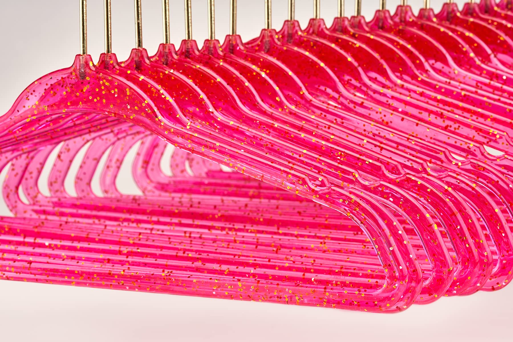 Concepts 20 Pack Premium Heavy Duty Glitter Acrylic Baby Hangers, Elegant For Baby Nursery Space-Saving Non-Slip Clothes Hangers