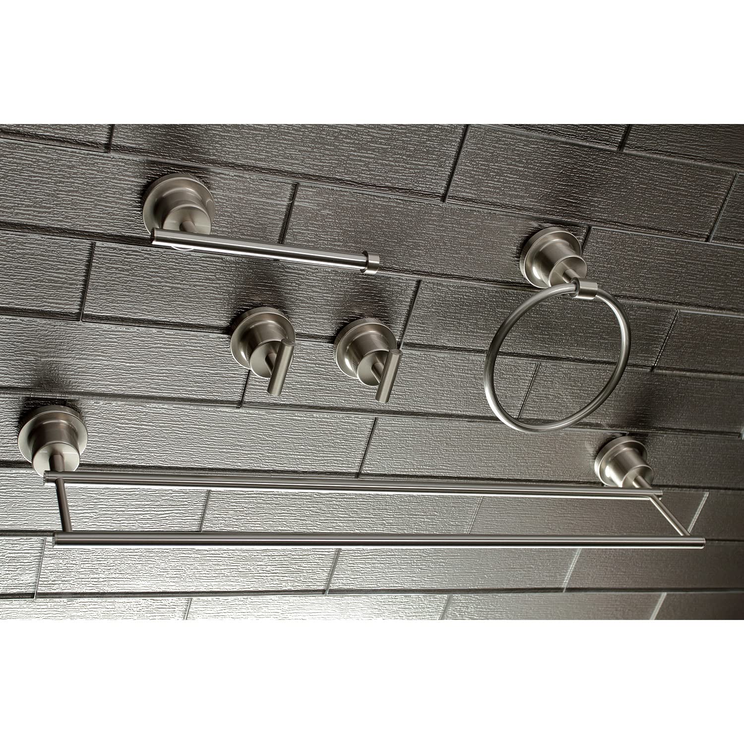 Kingston Brass BAH8213478PB Concord 5-Piece Bathroom Accessory Sets  Polished Brass