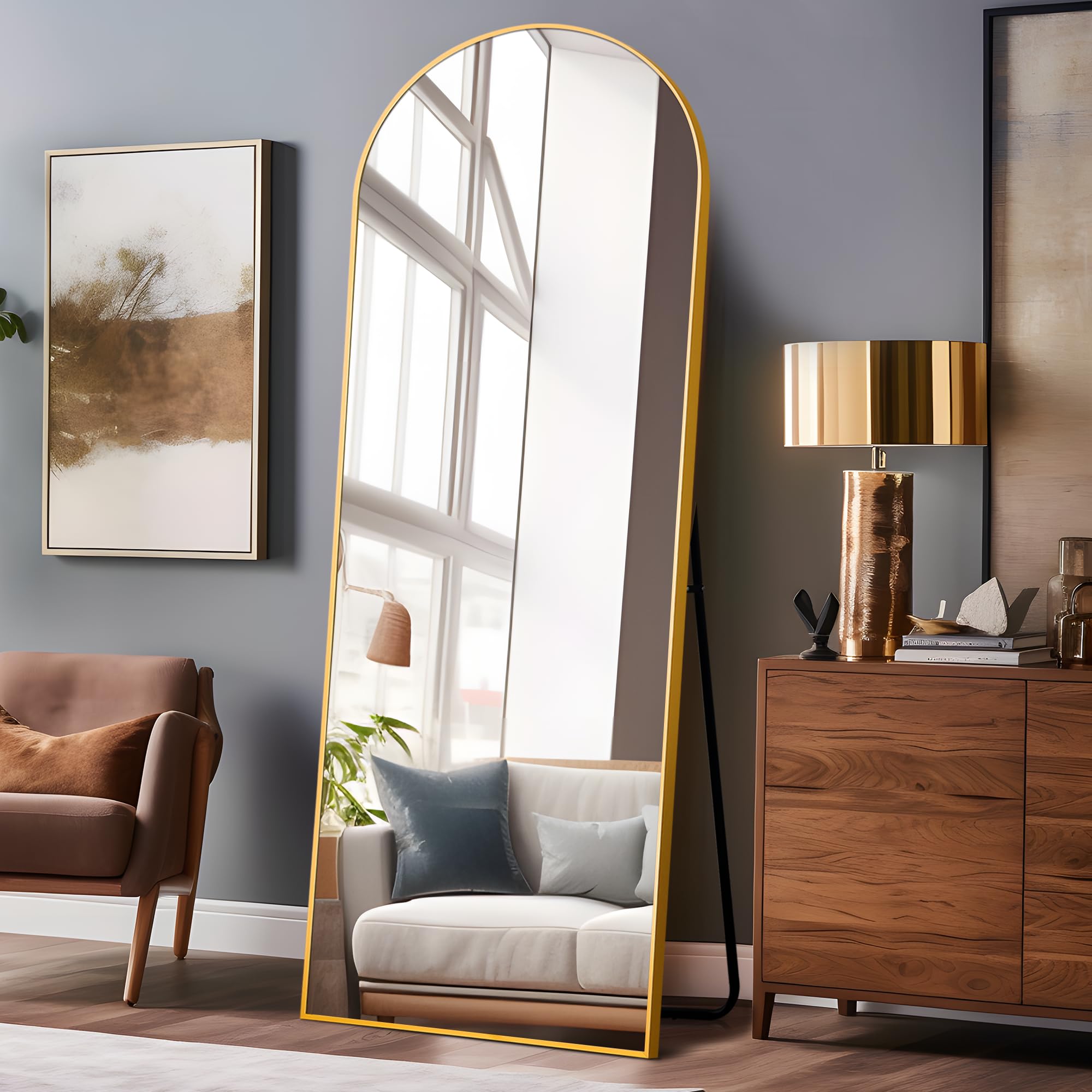 Pexfix Arched Full Length Mirror Full Length Floor Mirror Floor Mirror Full Length Arched Wall Mirror Full Body Wall Mirror Slee