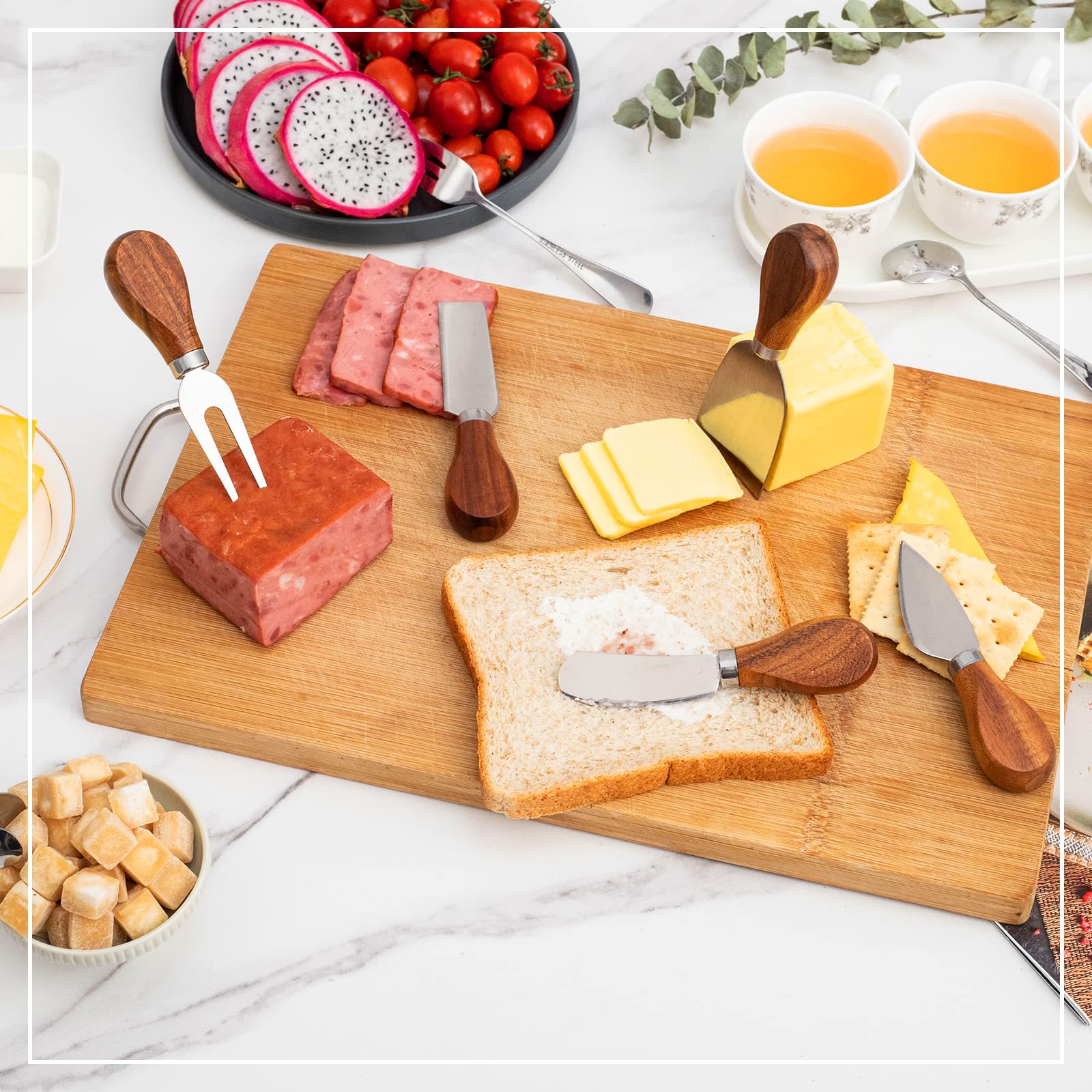 Charcuterie Accessories (20 Pcs), Cheese Spreaders For Charcuterie Board, Mini Serving Spoons, Forks And Mini Serving Tongs - Ch
