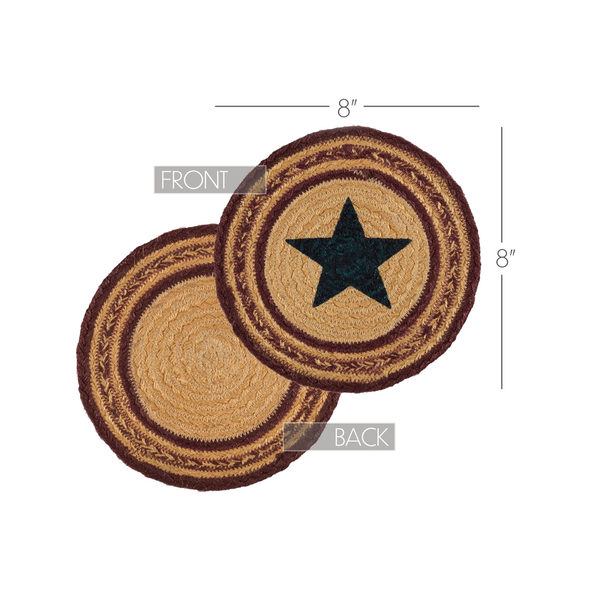 Vhc Brands Potomac Table Trivet, Burgundy, 8''