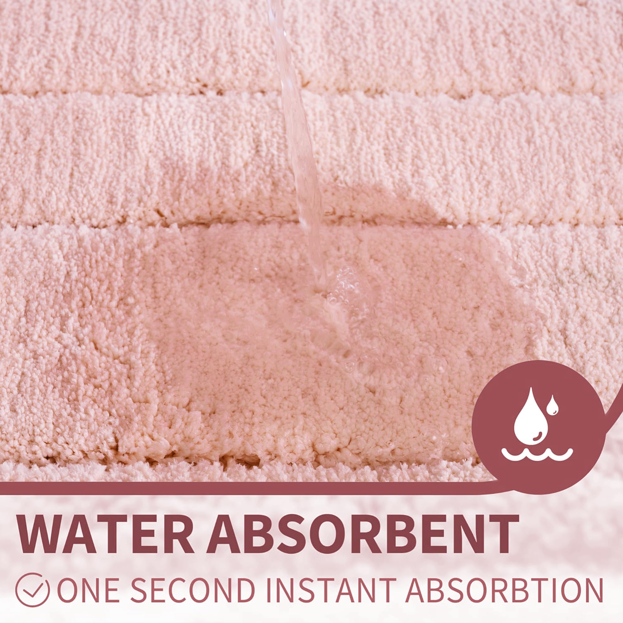 Granny Says Pink Bathroom Rug, 20'' X 32'', Non Slip, Absorbent, Microfiber, Washable