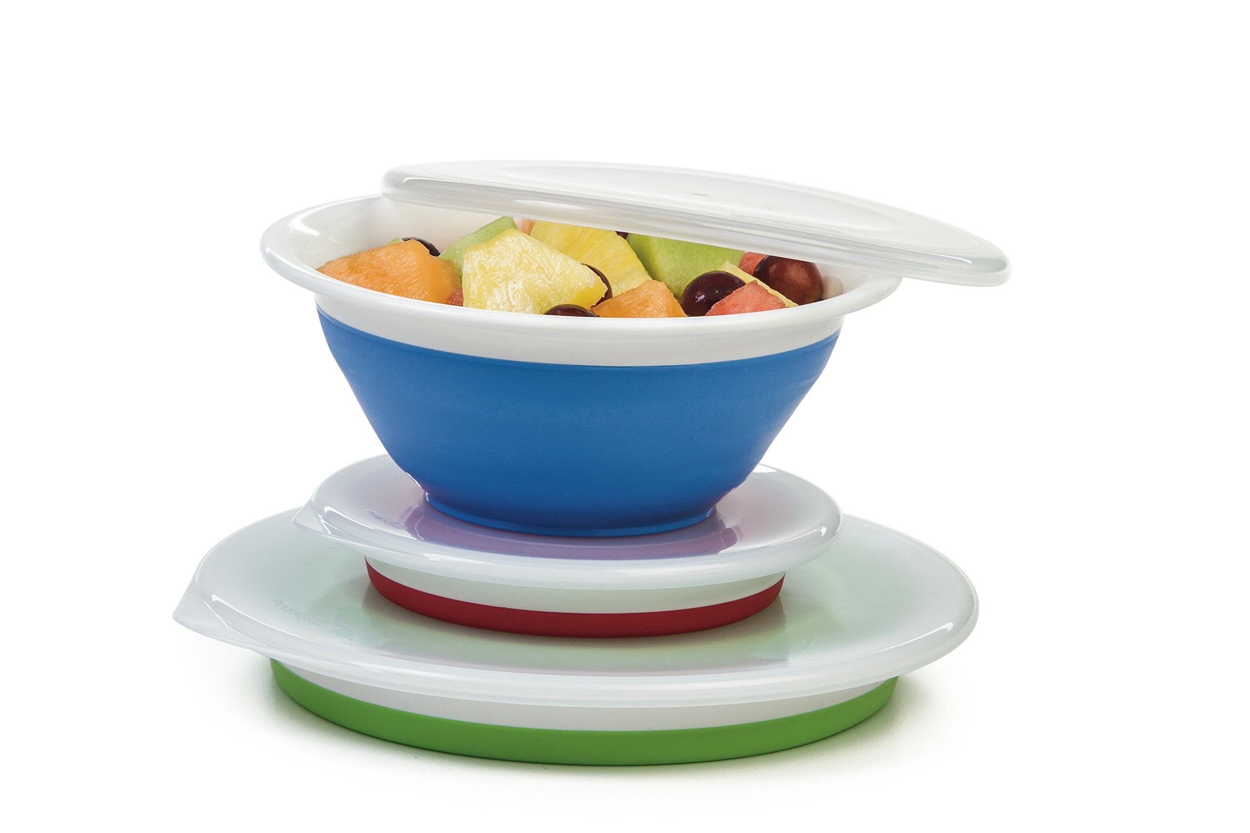 Progressive Prepworks Thinstore Collapsible Prep/Storage Bowls with Lids - Set of 3