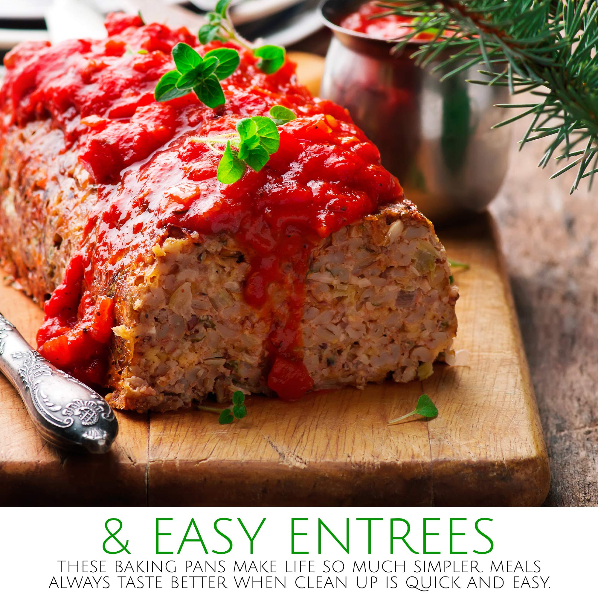 Plasticpro [2 Lb 10 Pack Disposable Loaf Pans Aluminum Tin Foil Meal Prep Bakeware - Cookware Perfect For Baking Cakes, Bread, M