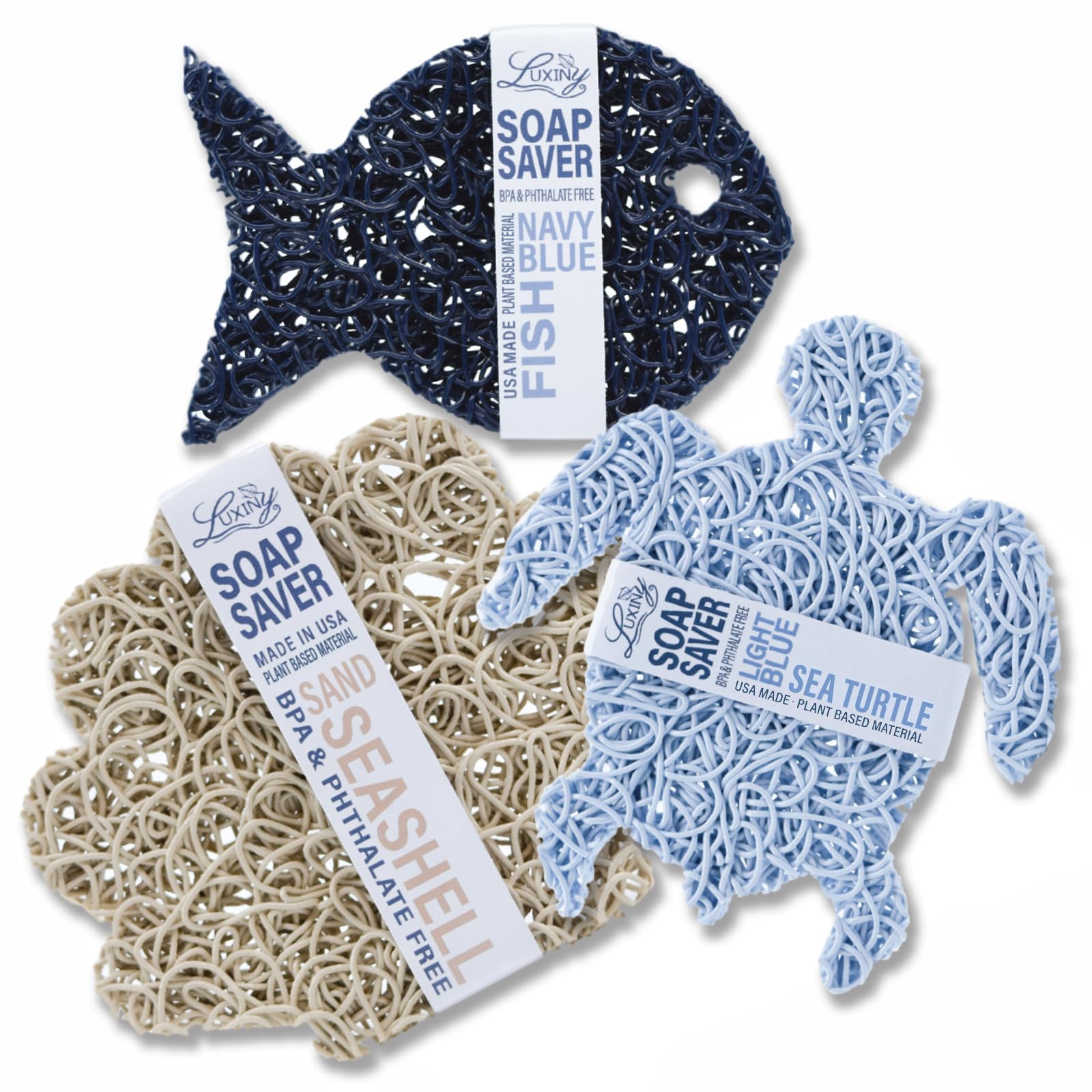 Soap Savers For Bar Soap, American Made: Luxiny, Lifts Soap In Soap Dishes & Shower Soap Holder- Soap Lasts Longer- Made With Pl