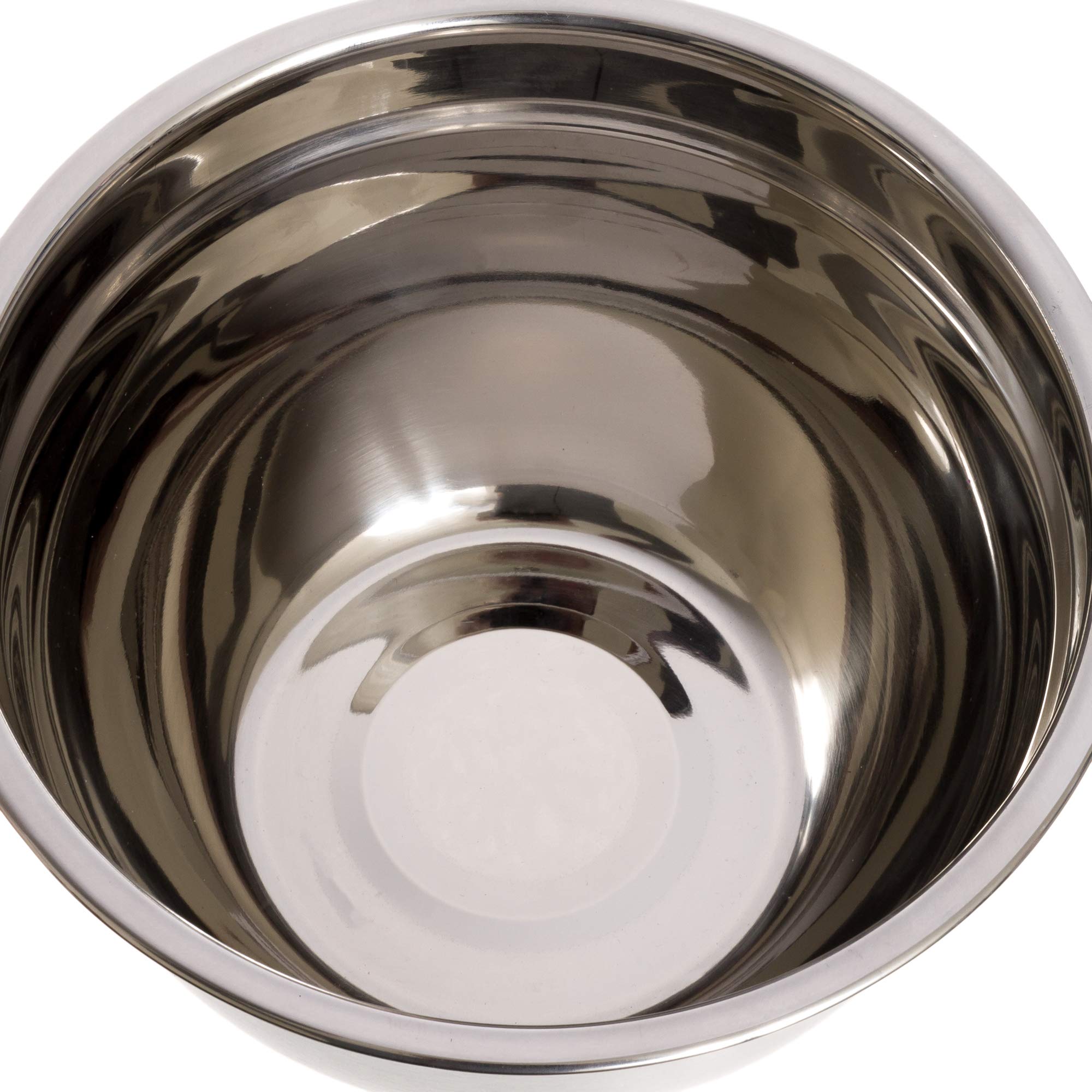 Lake Industries Stainless Steel Mixing Bowls (5 Piece Set) - Colorful Non-Slip Base - Easy To Clean, Premium Nesting Bowls (1.5
