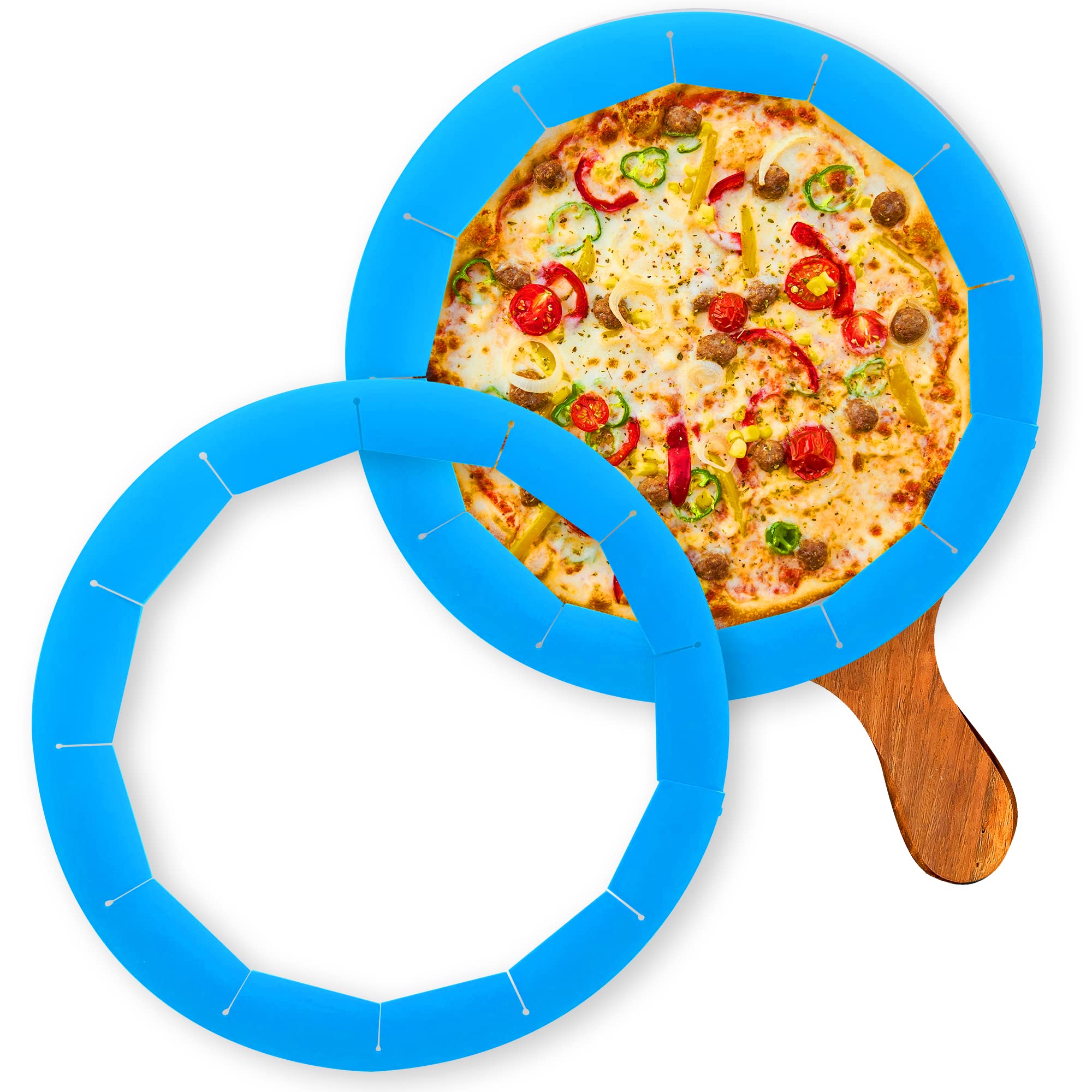 Quwolace Adjustable Silicone Pie Crust Shield, Pie Bpa-Free Pie Crust Protector Cover Kitchen Tool For Baking Pie Pizza, Fit 8-1