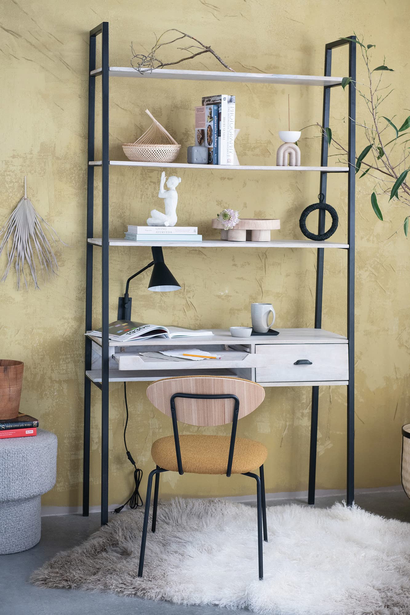 Bloomingville Paulownia Wood Dessert Pedestal Tray, Natural