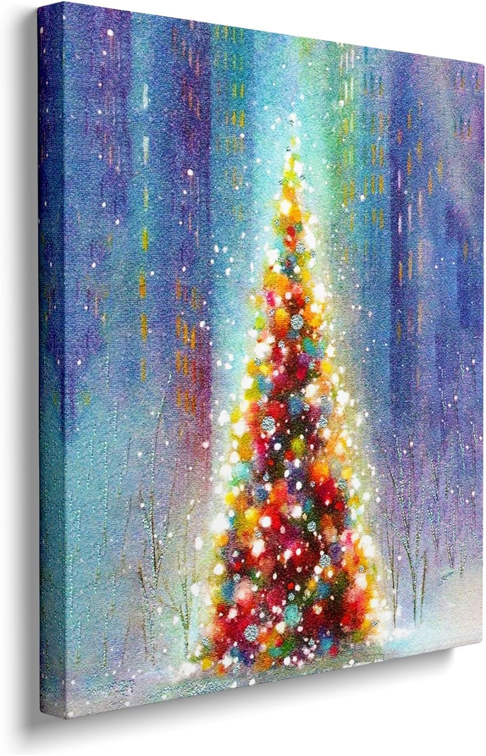 Christmas Wall Decor Christmas Deer Canvas Print Christmas Tree Canvas Wall Poster Santa Claus Canvas Wall Art Merry Christmas P