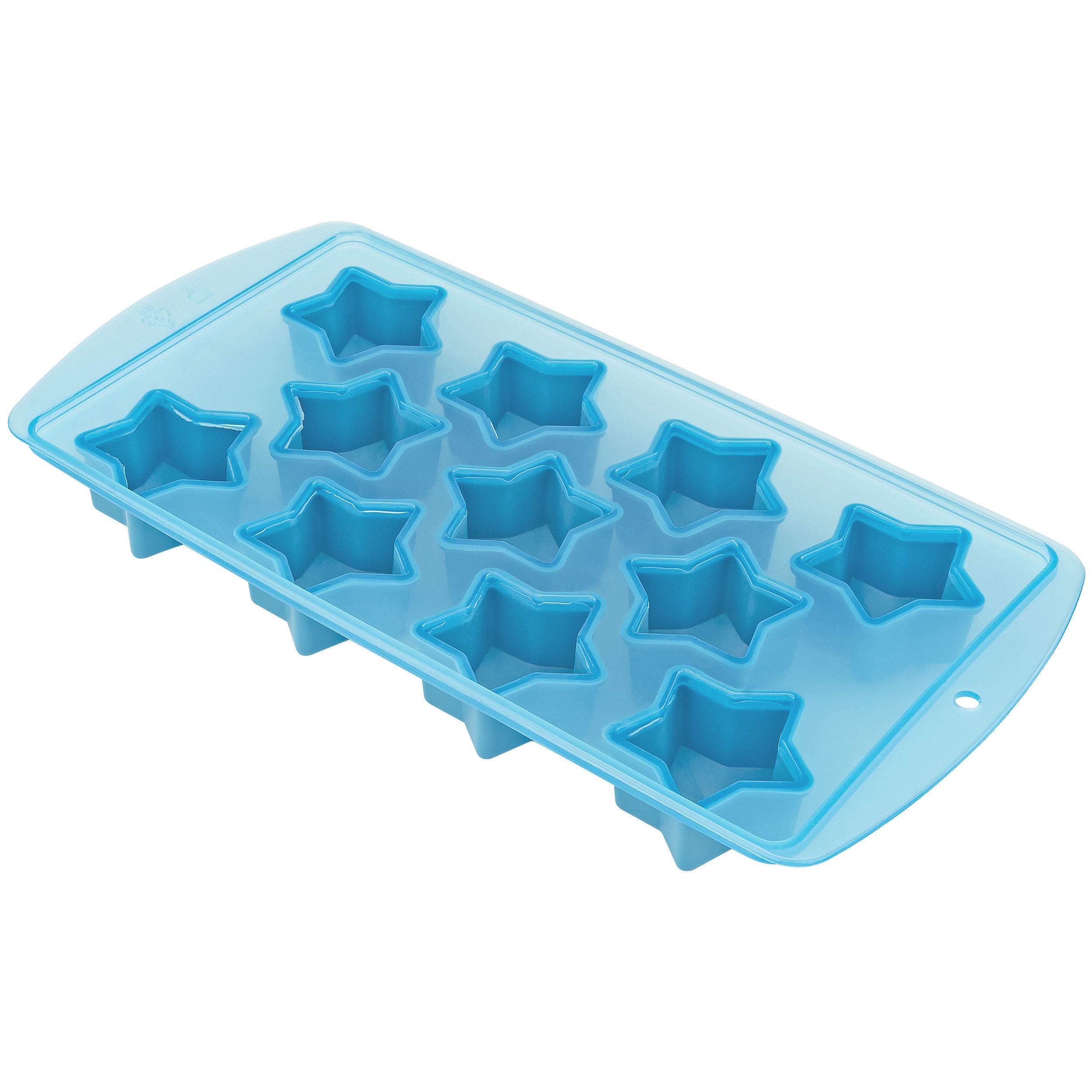 Fairly Odd Novelties Star Shape Flexible 11 Ice Cube Tray Mold Blue Rubber Novelty Gag Gift, One Size