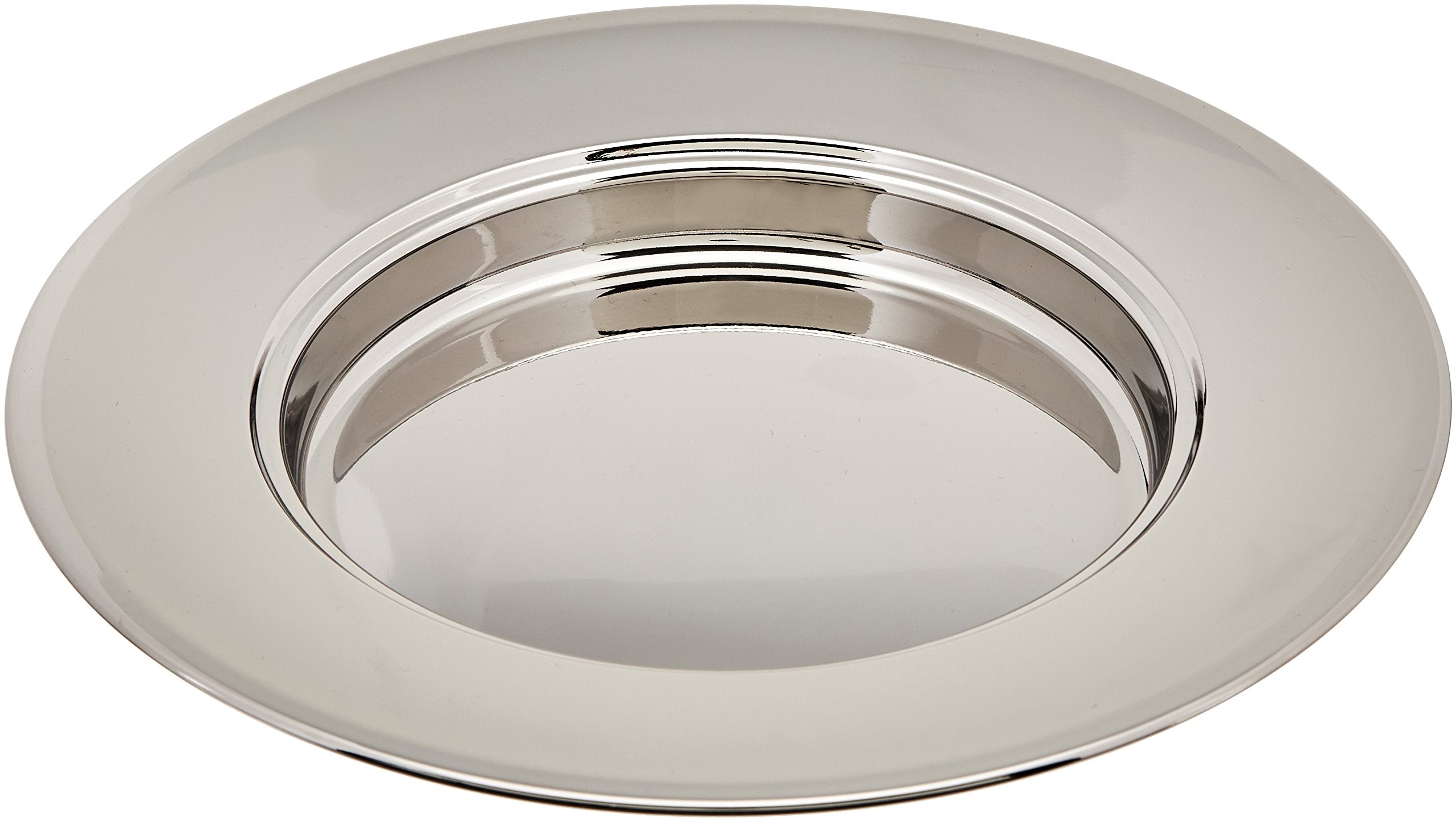 B & H Publishing Group 435503 Commun Silvertone Bread Plate Non Stacking Stainless