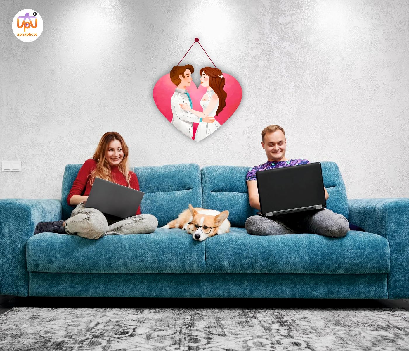 CRAFTY ADDA Loves Eternal Embrace Elegant Handcrafted Wooden Wall Hanging Heartfelt Couple Quotes Art Inspirational Rustic Deco