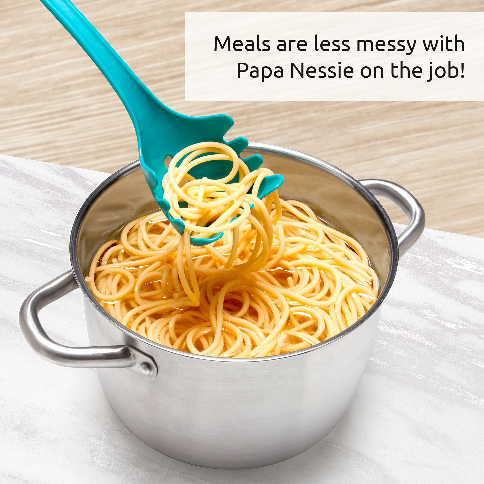 Ototo Pasta Spoon & Spaghetti Spoon - Cooking Gadgets, Cooking Gifts, Cool Kitchen Gadgets, Cool Gifts, Cute Kitchen Accessories