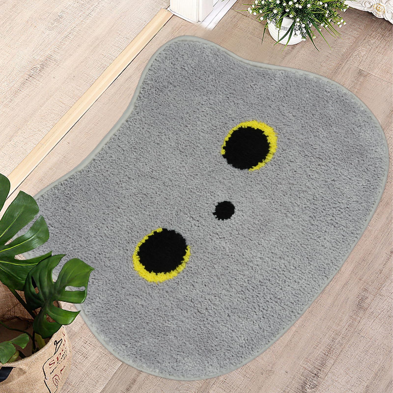 Nigoways Cat Bathroom Rug,Cute Bath Mat,Soft And Absorbent Bath Rugs,Non-Slip Bath Mats,Bathroom Mats For Bathroom,Living Room,B