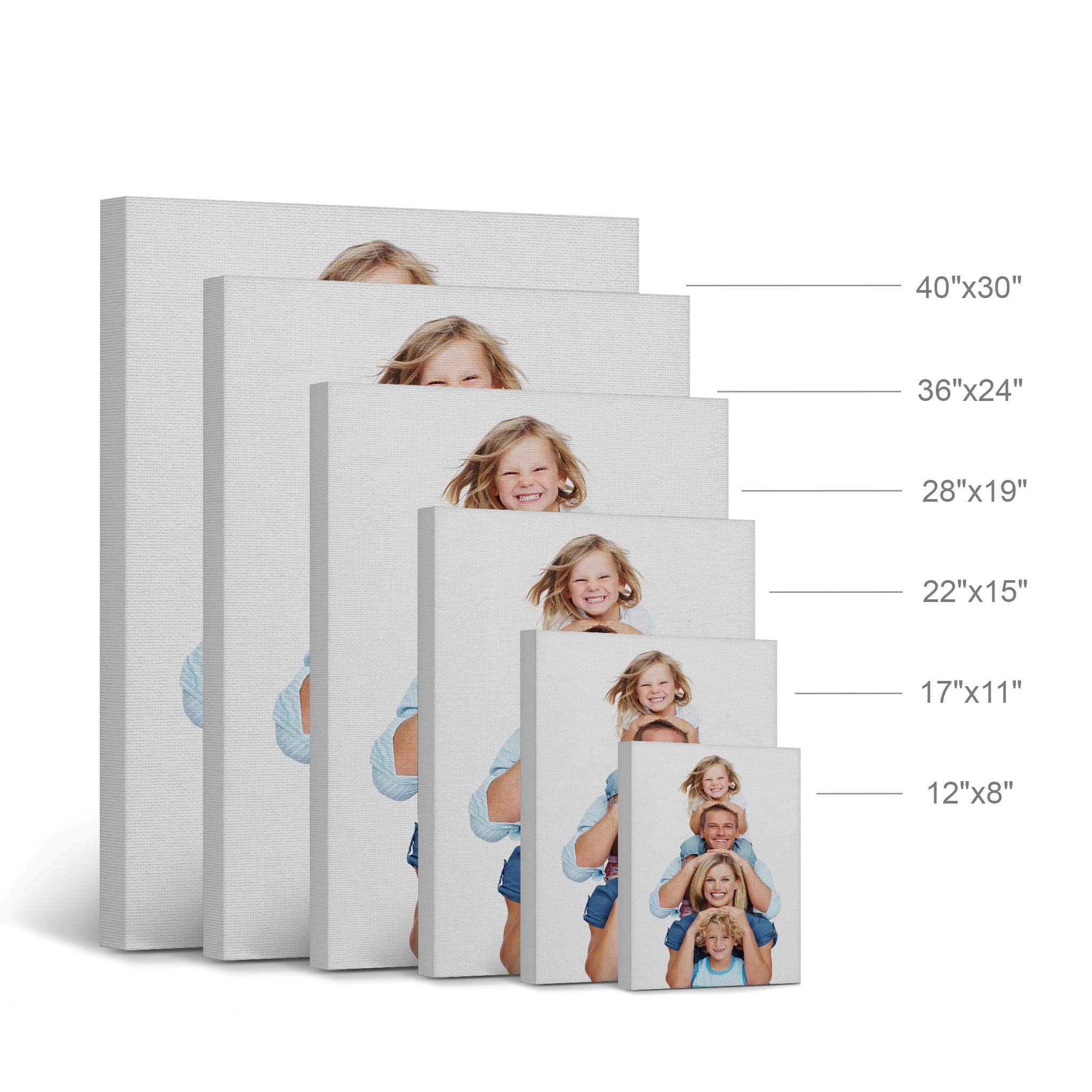 Smile Art Design Custom Photo Print Canvas Print With Your Photos Personalized Photo Picture Frame Personalized Gifts Wedding Gi