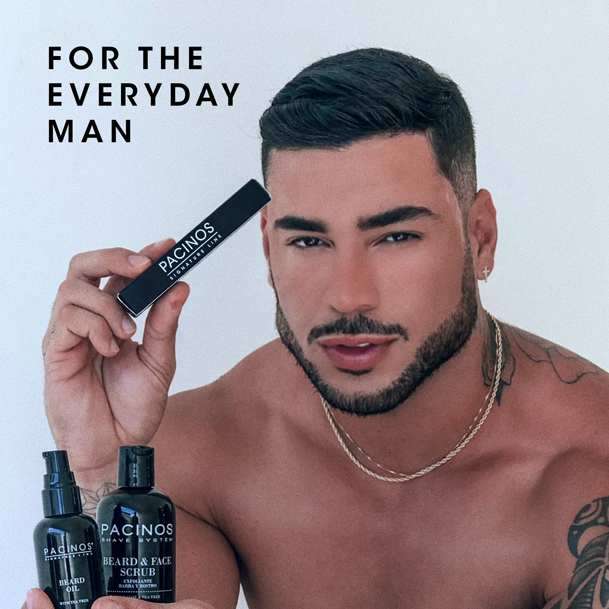 Pacinos Beard Pencil Filler - Water Proof, Long Lasting Coverage  Natural Finish - Beard, Moustache  Eyebrows - Micro-Fork Tip F