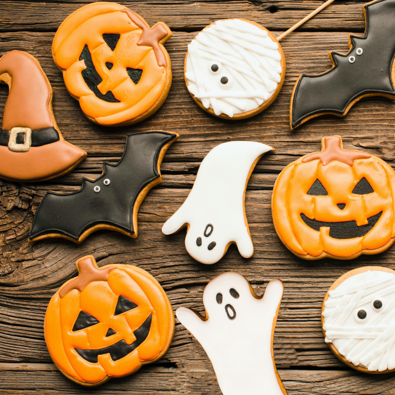 Job Jol Cookie Cutters 8 Pcs, Halloween Cookie Cutters, 3'' To 3.6''