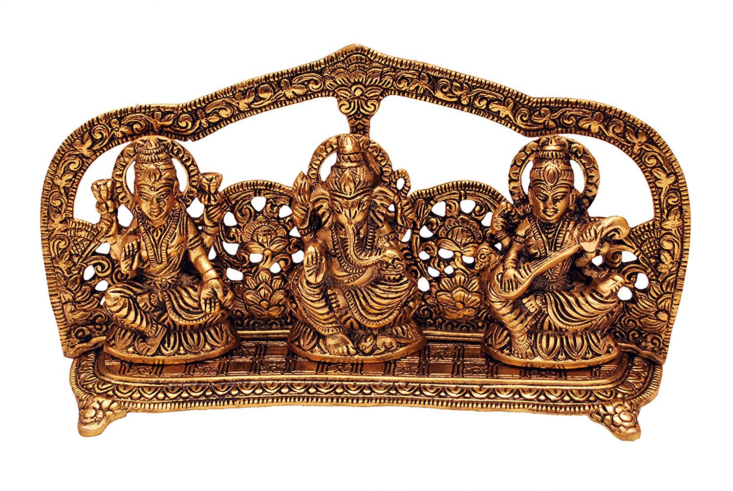 Aone India Laxmi Ganesh And Saraswati Idol For Diwali