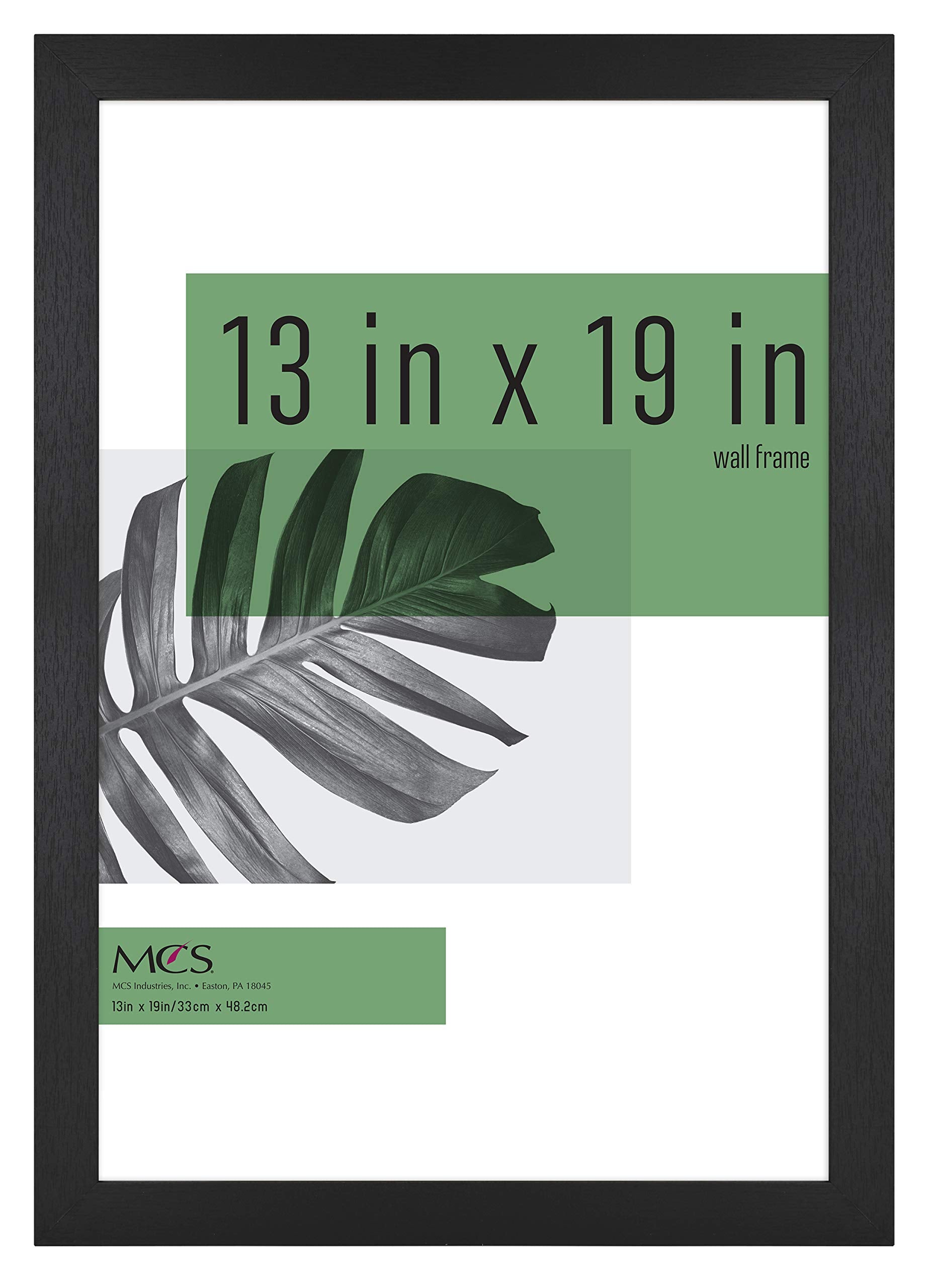 MCS Studio Gallery 13x19 Picture Frame Black Woodgrain, Rectangle Photo Frame for Photos, Posters & Art Prints (1-Pack)