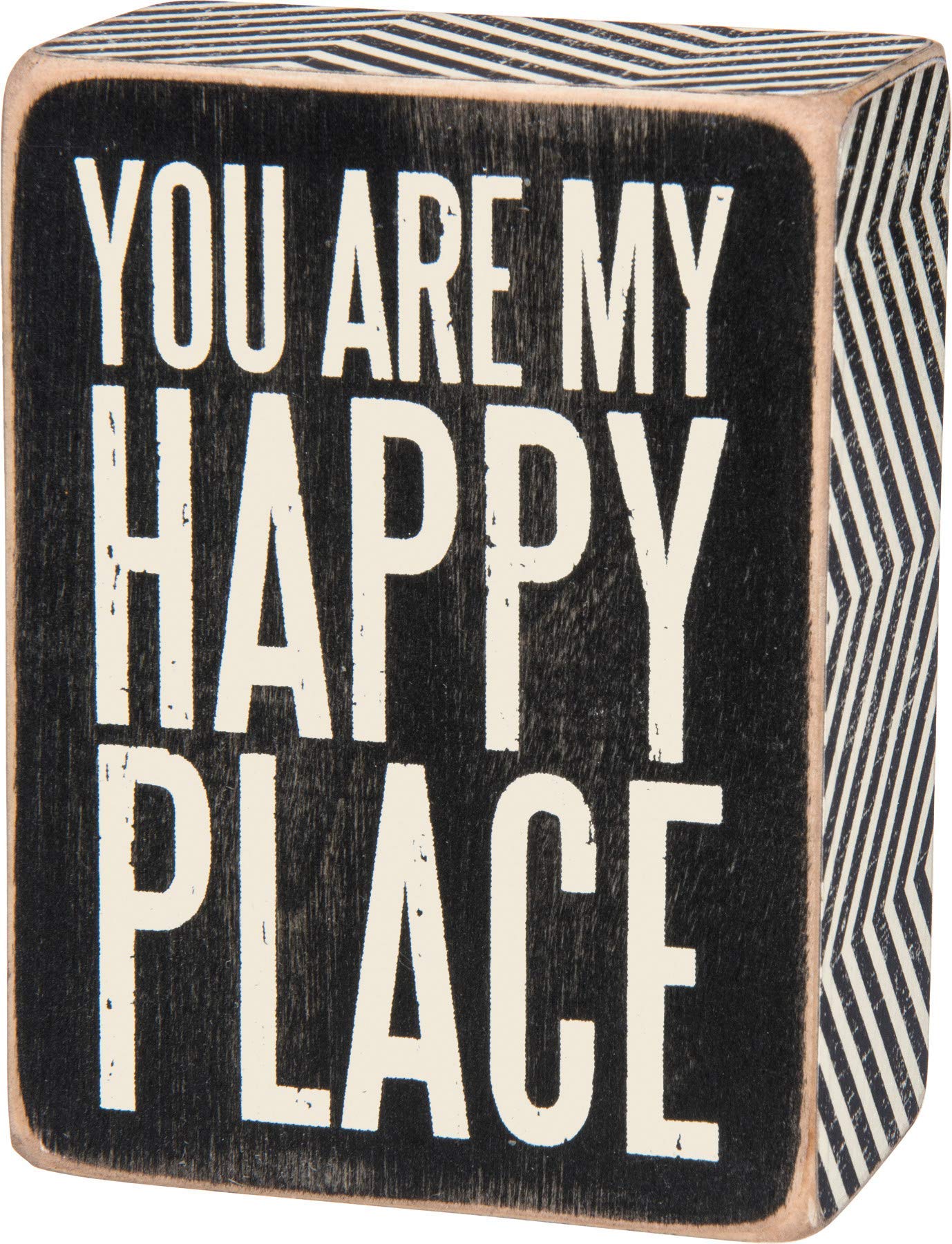 Primitives by Kathy Box Sign - You Are My Happy Place 3 x 4-Inches