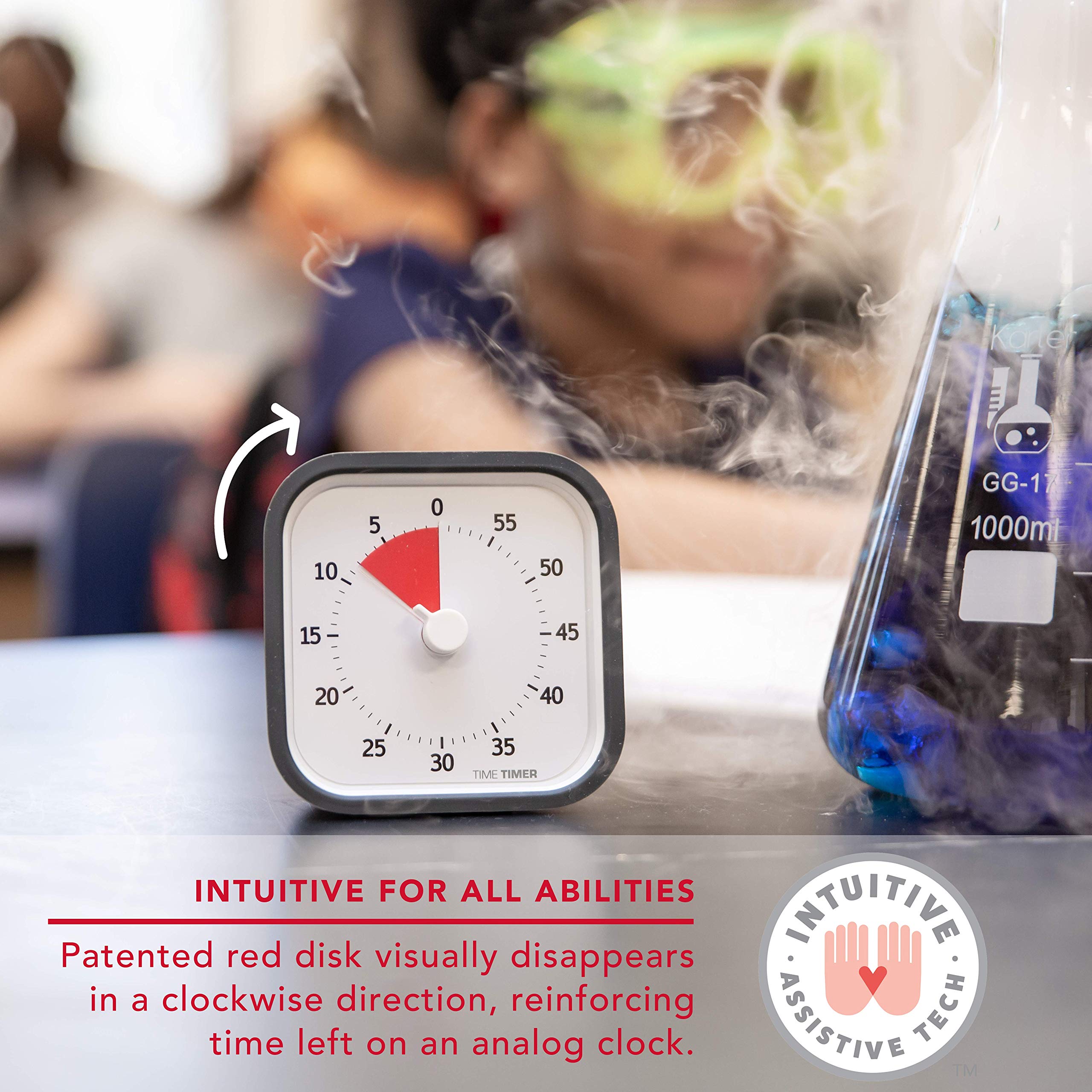 Time Timer Mod (Charcoal), A Visual Countdown 60 Minute Timer For Classrooms, Meetings, Kids And Adults Office And Homeschooling