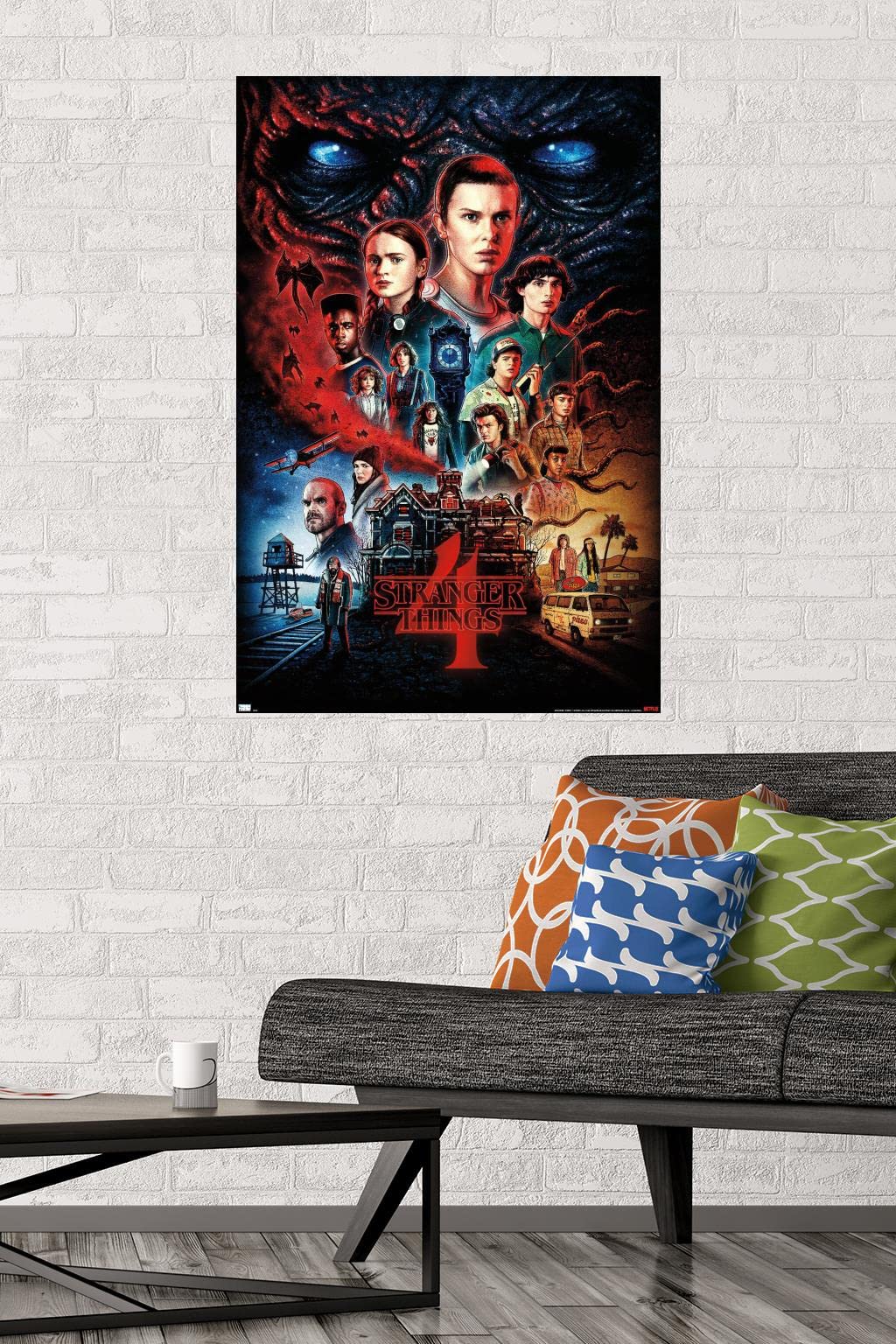 Trends International Netflix Stranger Things: Season 4 - One Sheet Wall Poster, 22.375'' X 34'', Premium Unframed Version