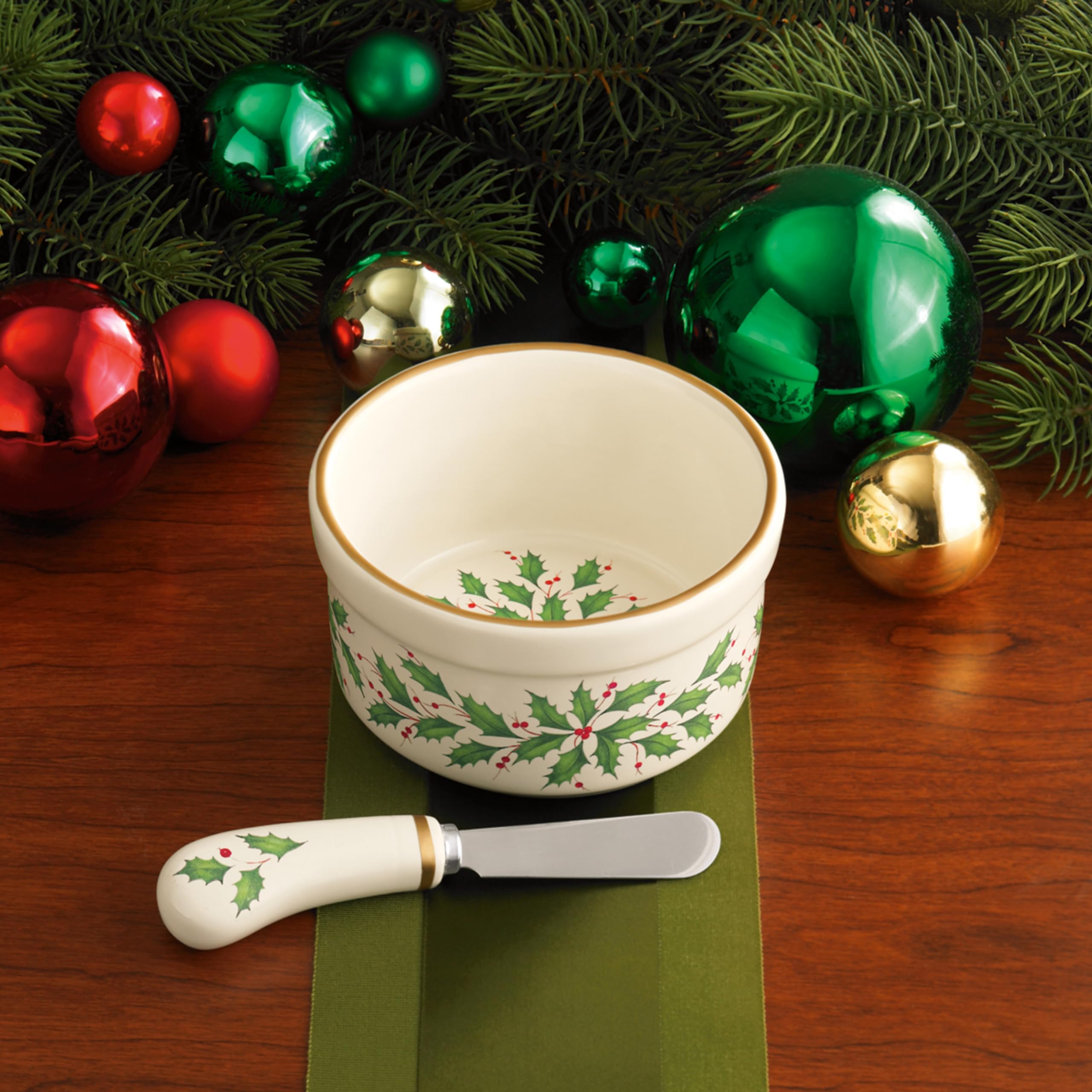 Lenox 804420 Hosting The Holidays Dip Bowl & Spreader