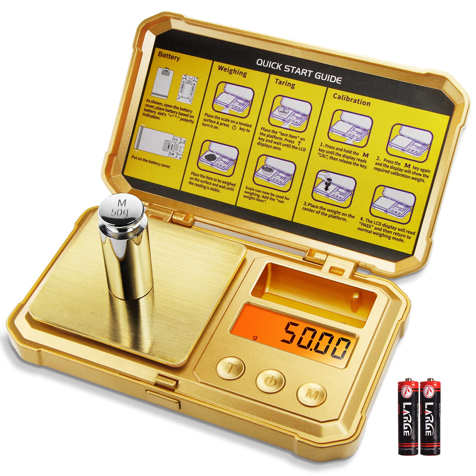 Fuzion Gram Scale 200g/0.01g, Jewelry Scales Digital Weight Grams and Ounces, Digital Pocket Herb Scale with 6 Modes, Tare for H