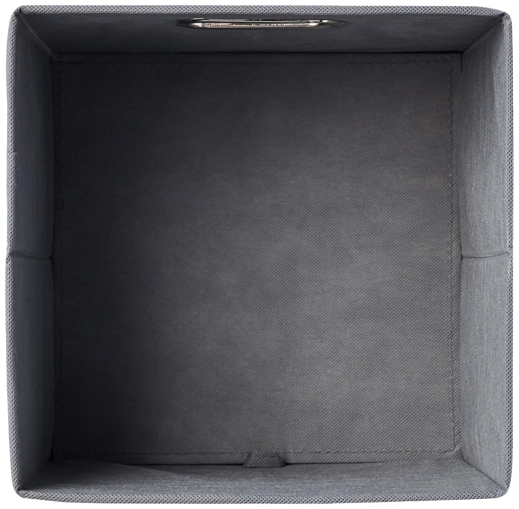 Amazon Basics Collapsible Cube Storage Organizer Bins, 6-Pack, 10.5 X 10.5 X 11 Inches, Light Grey