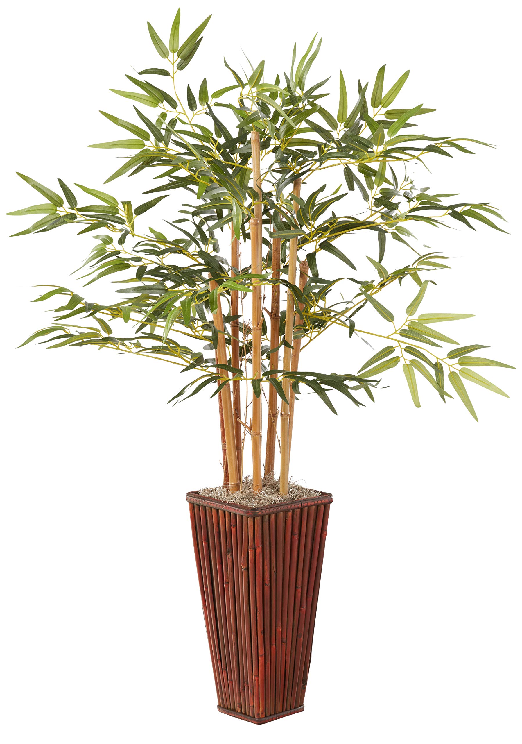 Nearly Natural 4ft. Bamboo with Decorative Planter