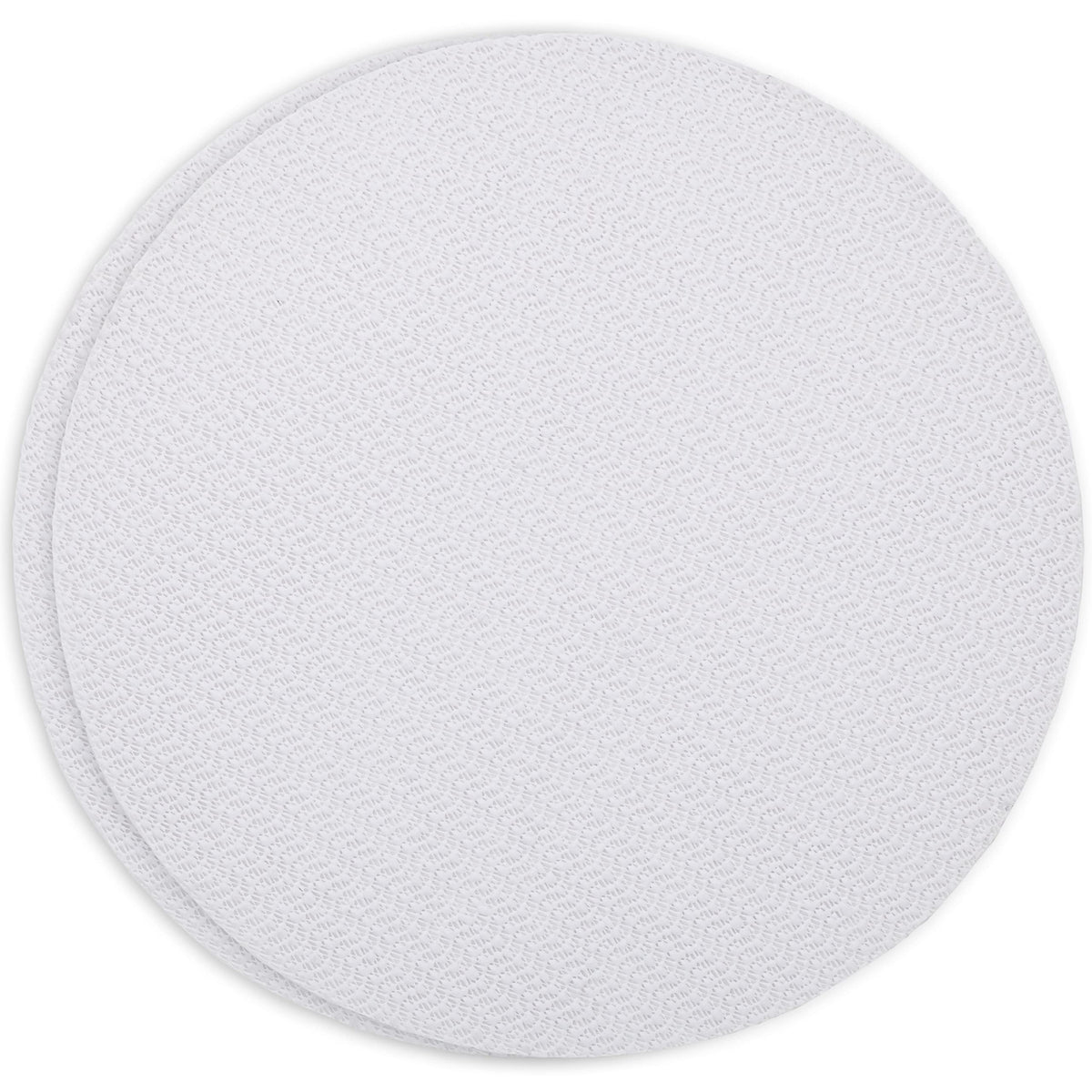Ateco Set Of 2 Non-Slip Pads, Reusable, Food Safe Plastic, 12-Inch Diameter, White
