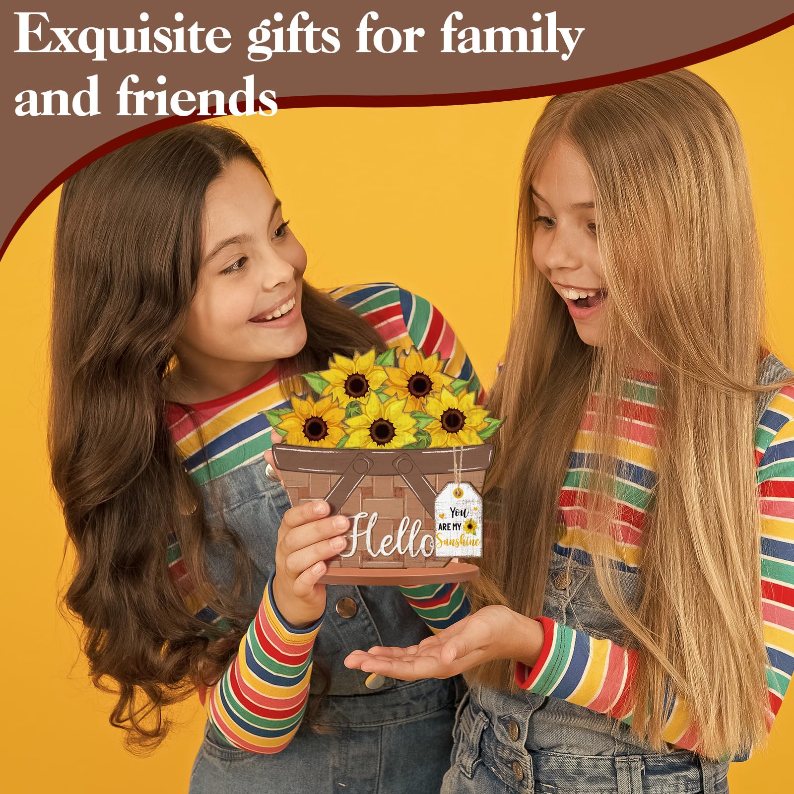 Anglechic 42 Pcs Interchangeable Fall Thanksgiving Flower Basket Decor Holiday Seasonal Sign Farmhouse Rustic Christmas Wood DIY