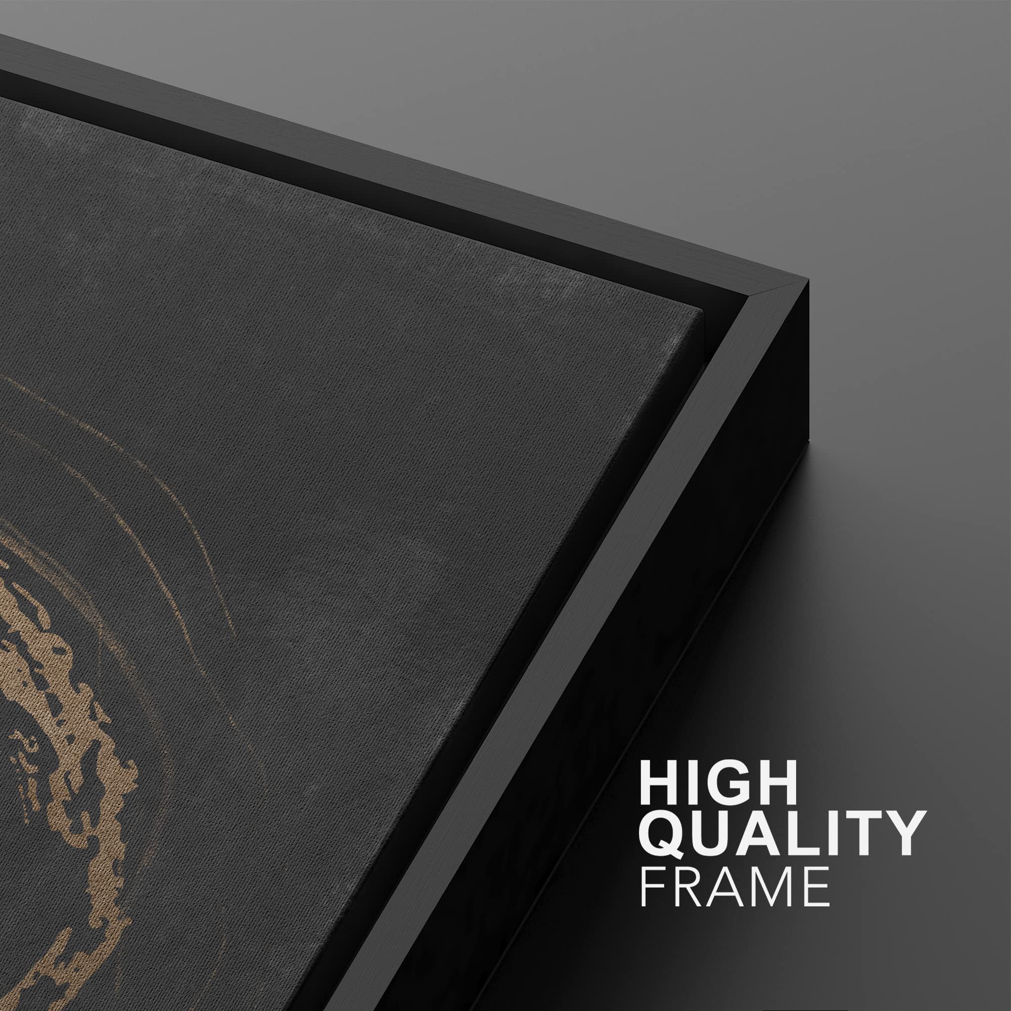 SIGNWIN Framed Canvas Print Wall Art Set Pastel Grunge Forest Tree Rings Abstract Shapes Illustrations Modern Art Decorative Nordic Multicolor for Living Room  Bedroom  Office - 16''x24''x2 Black