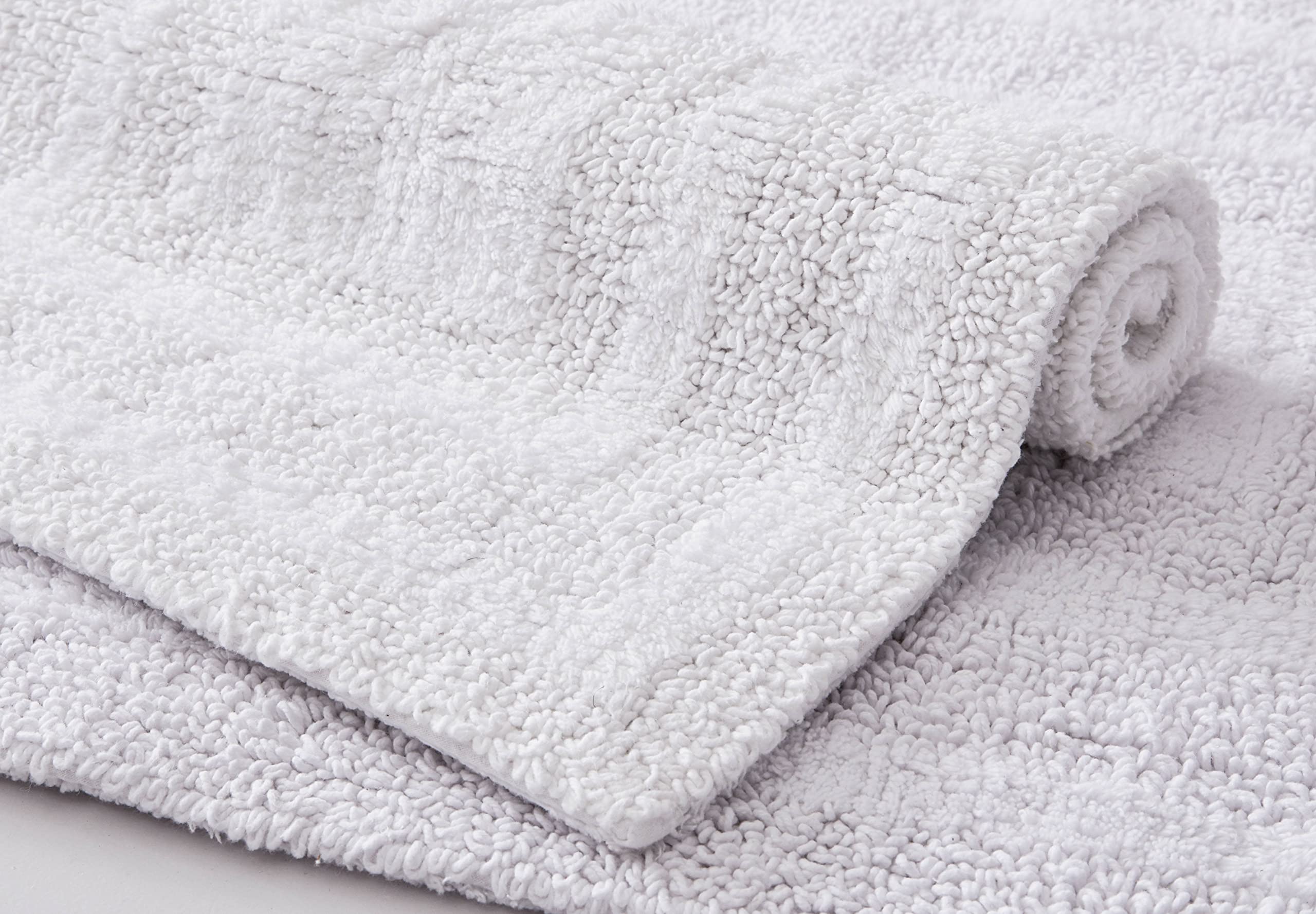 Eddie Bauer - Bathroom Rug Runner, Soft Tufted Cotton Bathroom Decor, Super Absorbent & Quick Dry (Logan White, 60'' X 22'')
