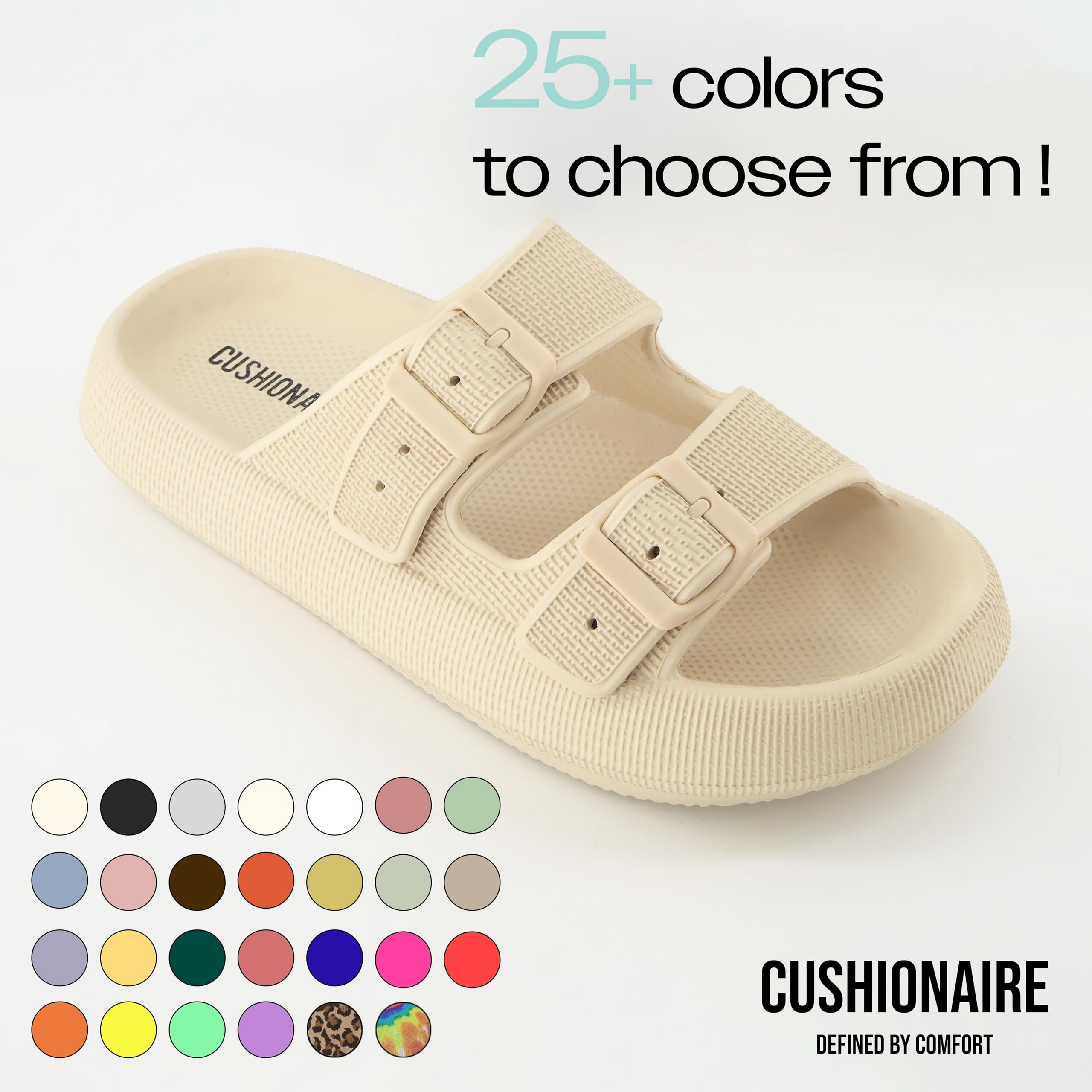 Cushionaire Womens Fame Recovery Cloud Slide With Comfort, Red 7