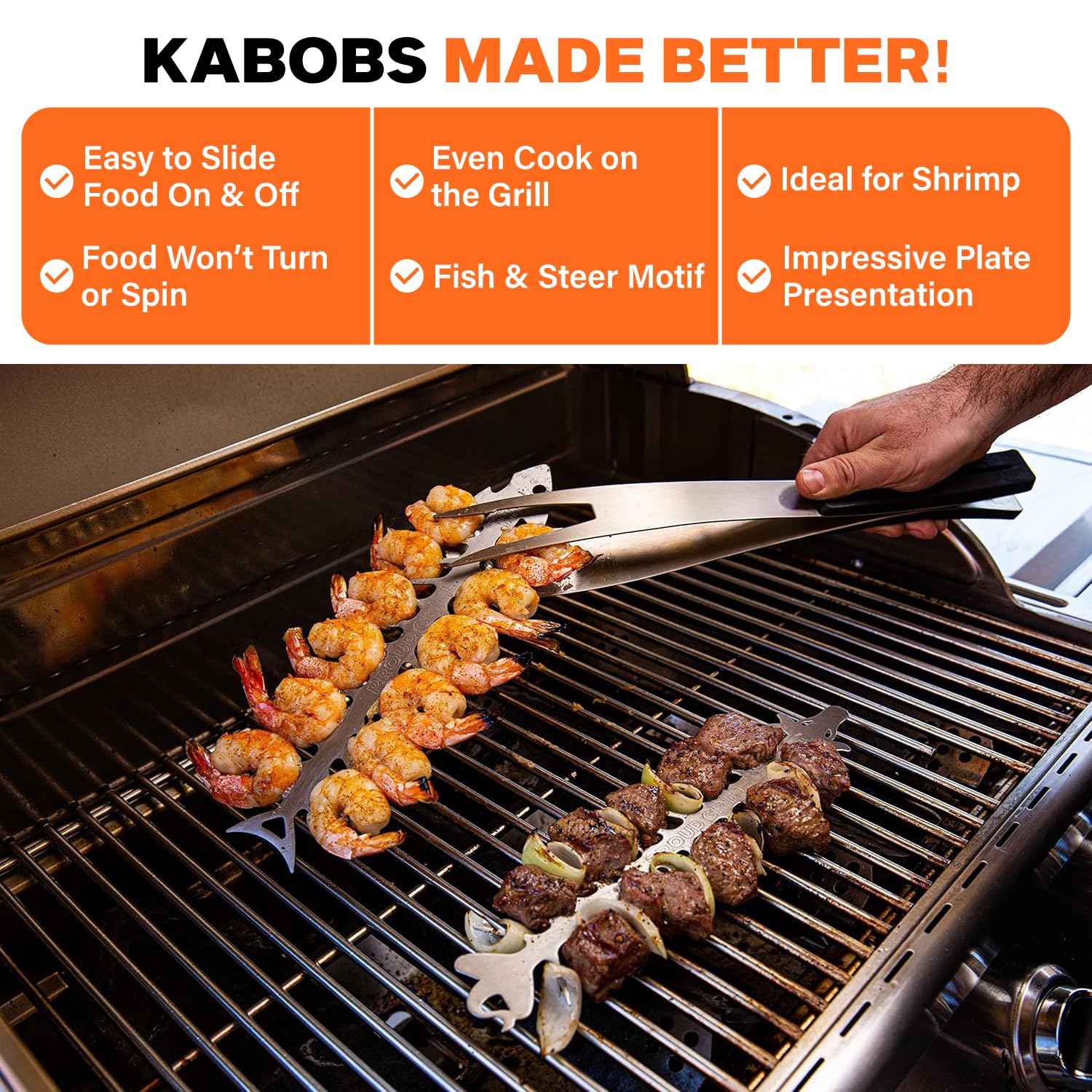 SKEWER SS CHRM 12.3X4.7'''' (Pack of 1)