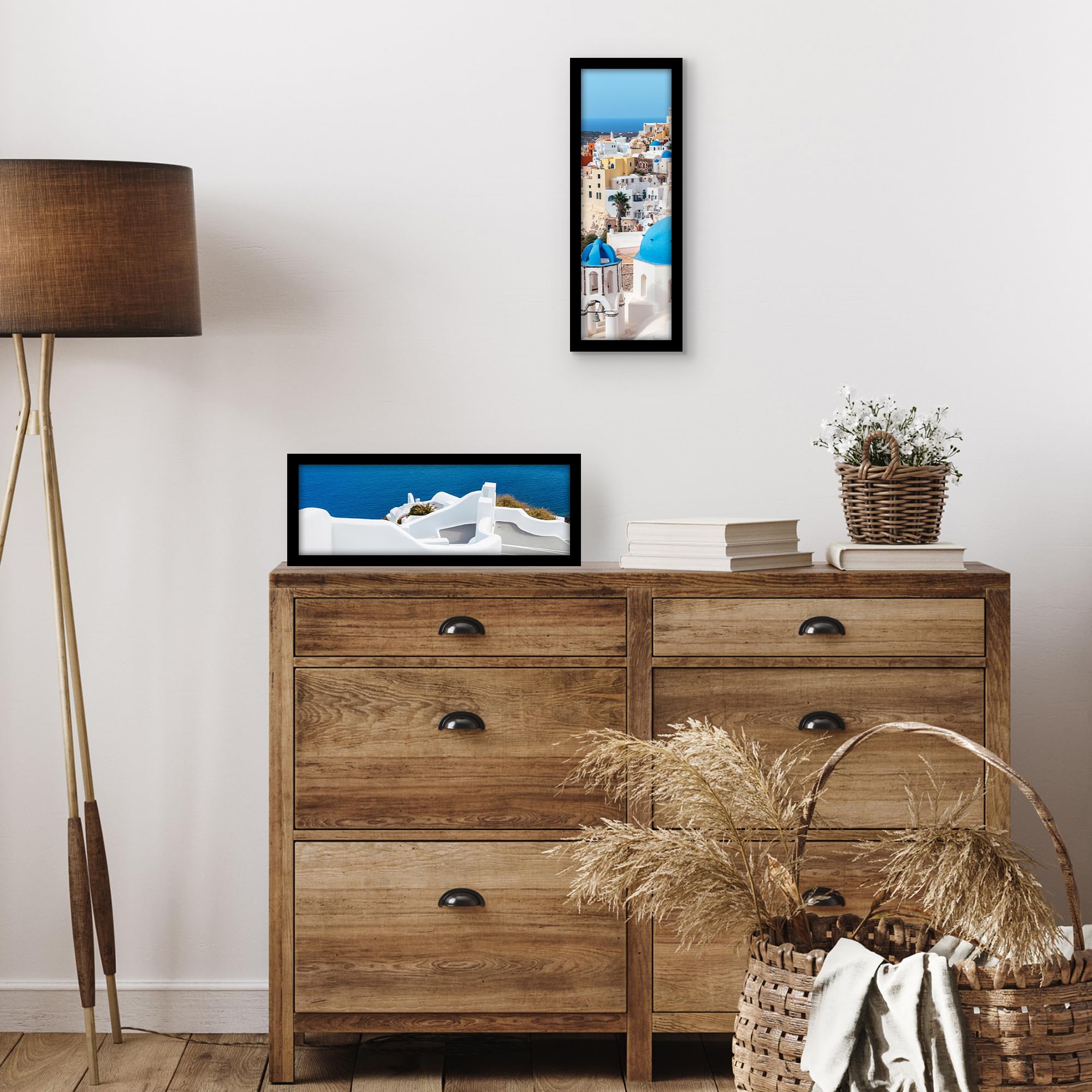 Americanflat 5x15 Picture Frame with Shatter-Resistant Glass - Signature Collection - Gallery-Style Frames Made of Engineered Wo