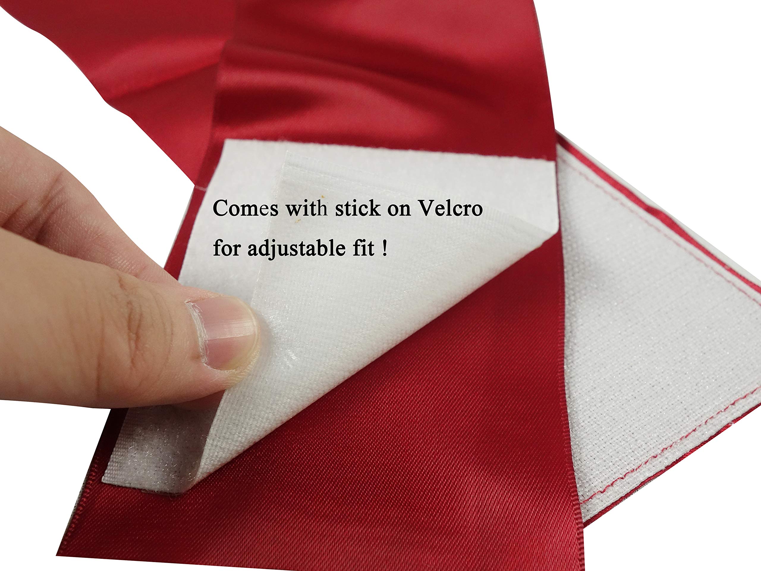 4 PCS Cabinet Door Festive Ribbons and Bows Decoration for Christmas Gift Holidays,Red