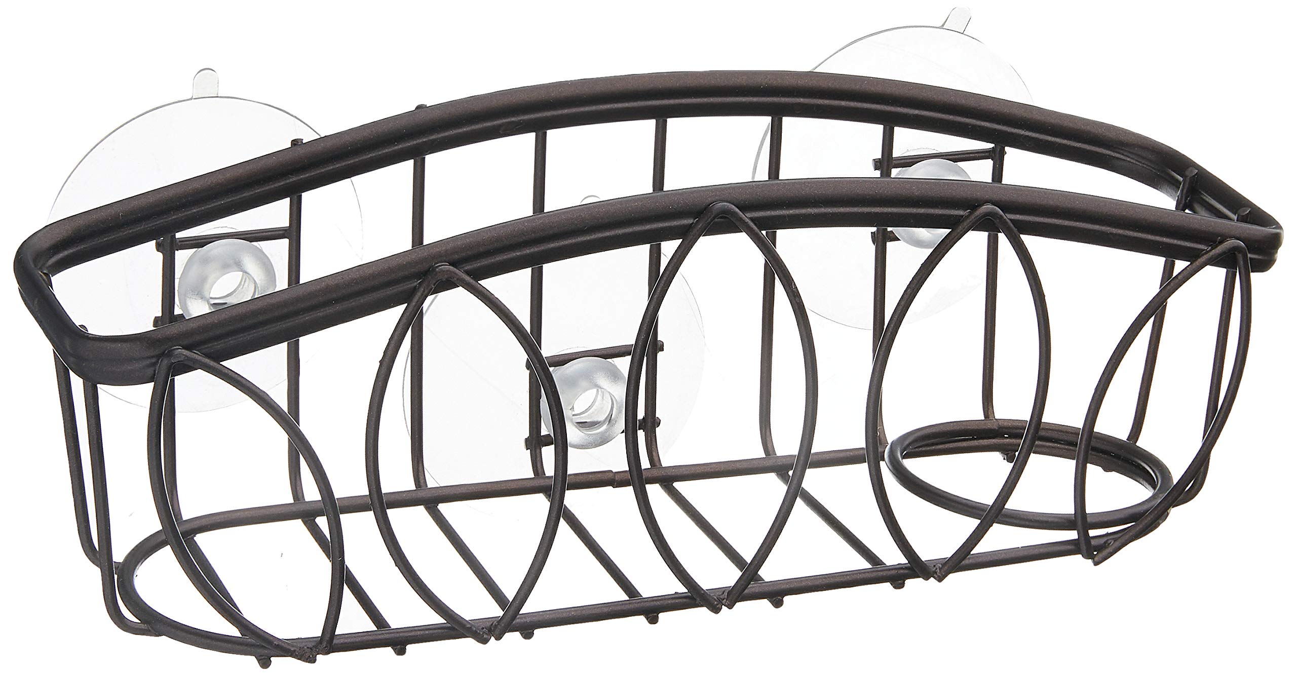 Spectrum Diversified Leaf Sponge & Brush Holder, Bronze