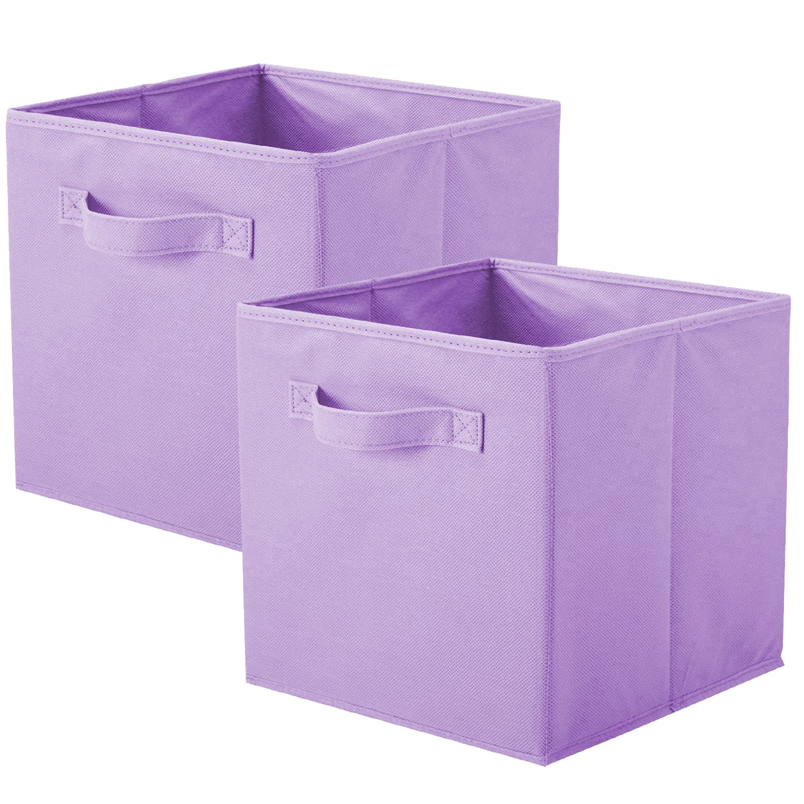 Shellkingdom Storage Bins, Foldable Fabric Storage Cubes And Cloth Storage Organizer Drawer For Closet And Toys Storage,2 Pack(L