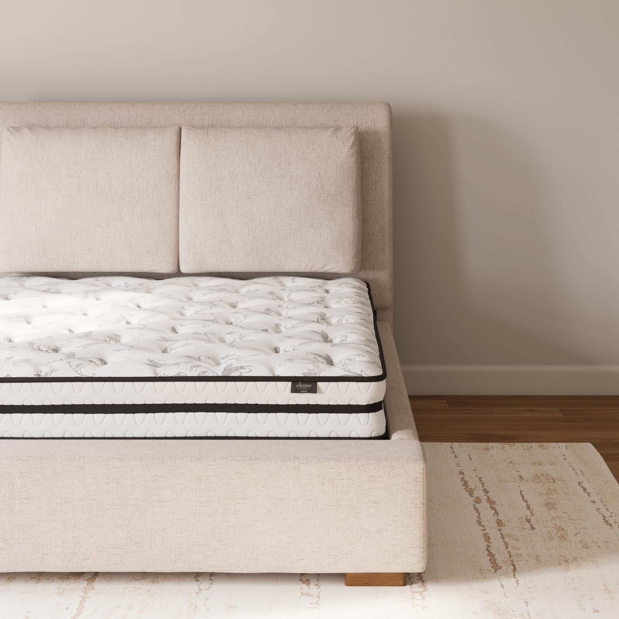 Signature Design By Ashley King Size Chime 8 Inch Medium Firm Innerspring Mattress With Pressure Relief Quilt Foam