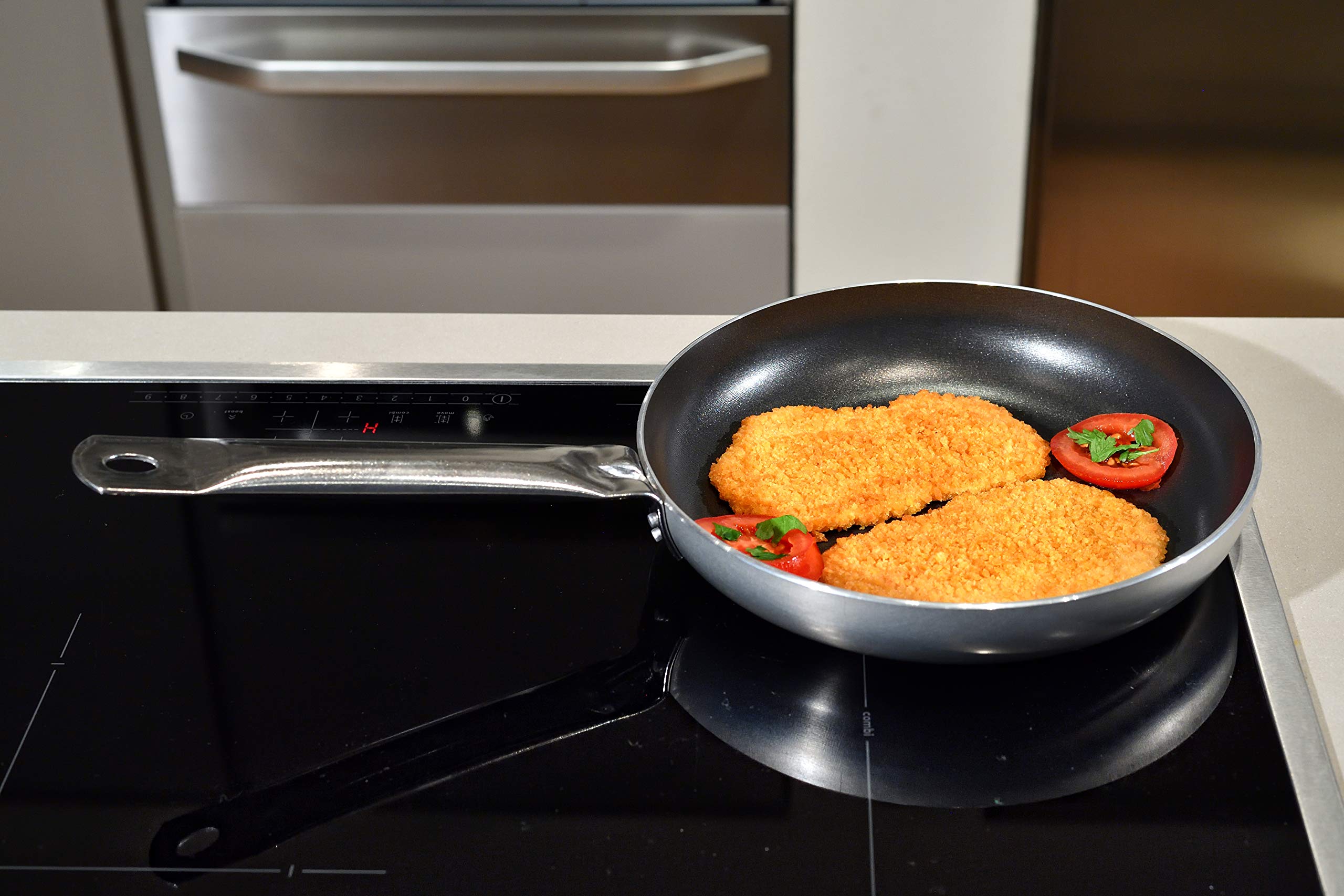 Ravelli Italia Linea 51 Professional Non Stick Induction Frying Pan, 12Inch