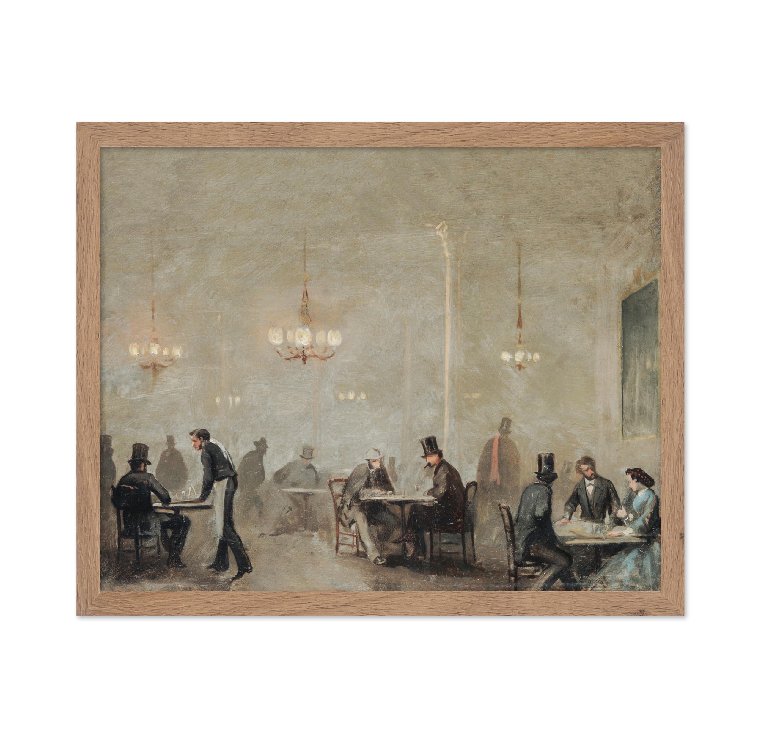 Poster Master Vintage The Cafe Painting Poster - Retro Victorian Print - Fine Art - El Cafe Art - Gift for Men & Women - Great D
