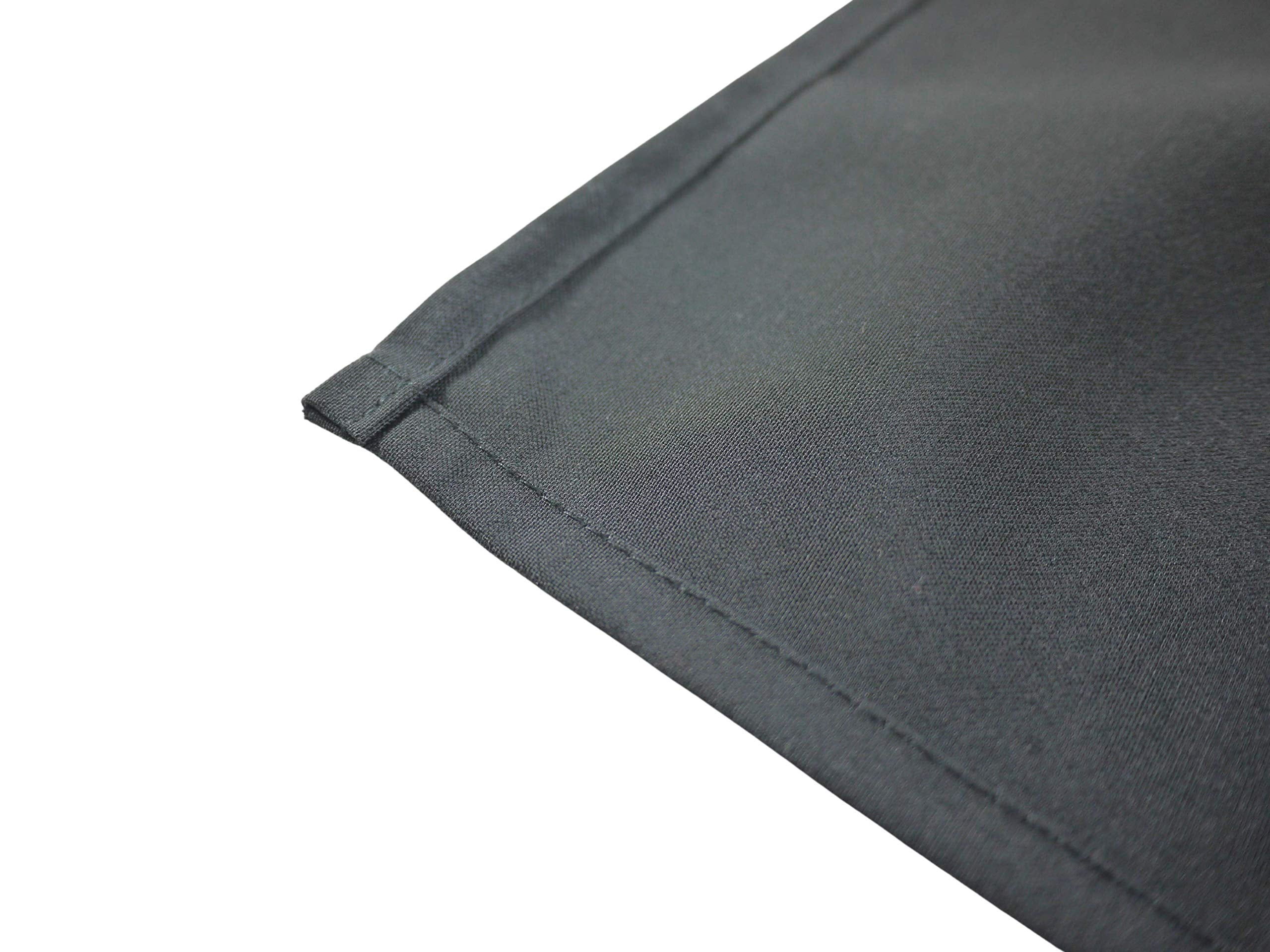 Weavric Cloth Dinner Napkin Bulk, Set Of 12, 20 X 20 Inches, Washable Reusable Black Table Napkins With Hemmed Edge For Wedding,